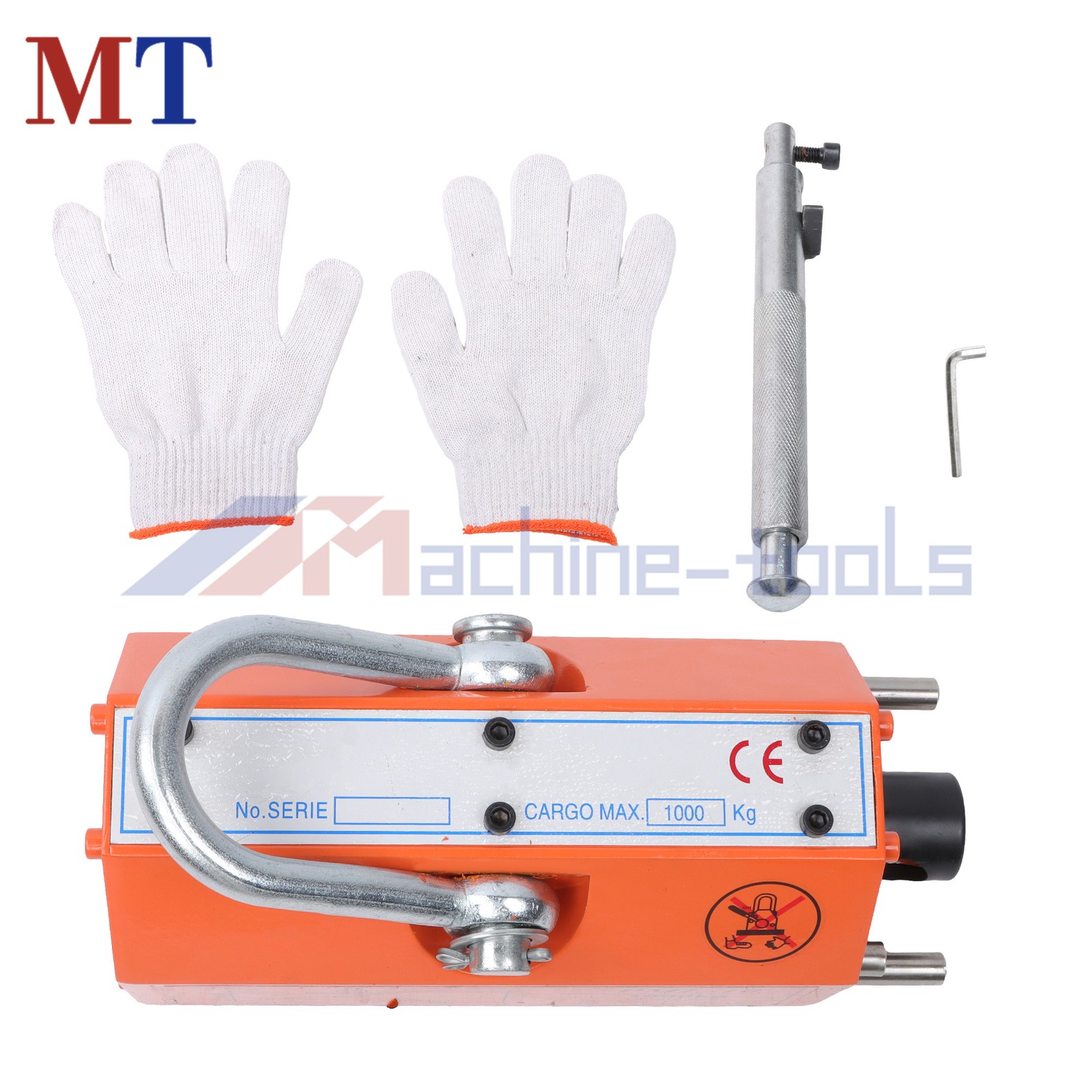 2200Lbs/1000kg 2 Safety Factor Magnetic Lifter Lifting Magnet Neodymium Hoist
