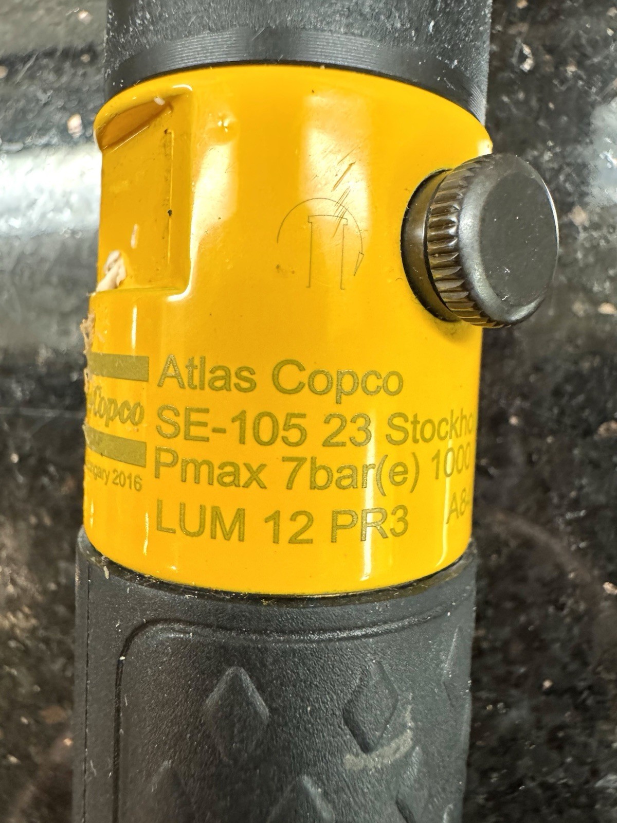 ATLAS COPCO LUM12 PR3 Inline Pneumatic Screwdriver, 0.4 – 3.2 Nm, 1000 rpm
