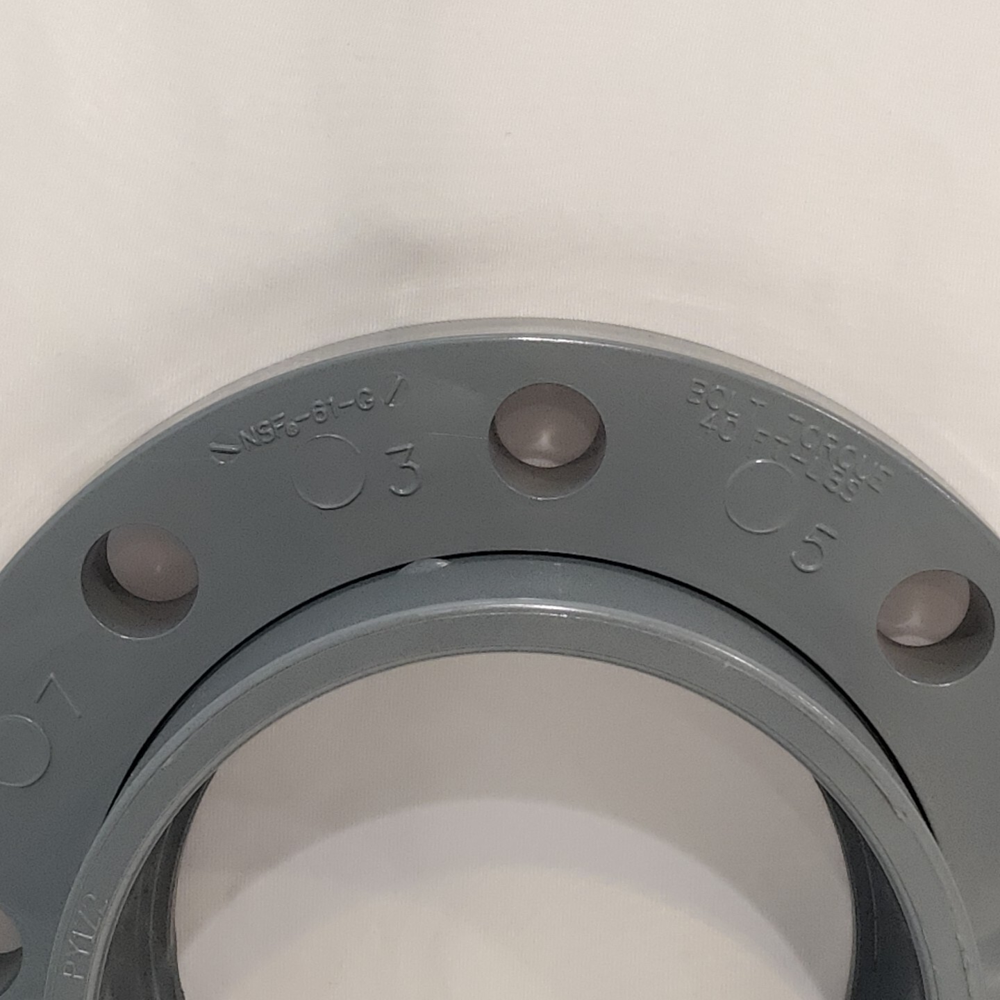 SPEARS NSF-61-G Flange, 6 Inch, CPVC, 150 PSI, Bolt Torque 40 FT-LBS SCH 80