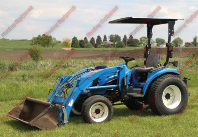 Metal Black Canopy for FORD NEW HOLLAND Tractor ROPS W/ Brackets 46.5″ x 58″ NEW
