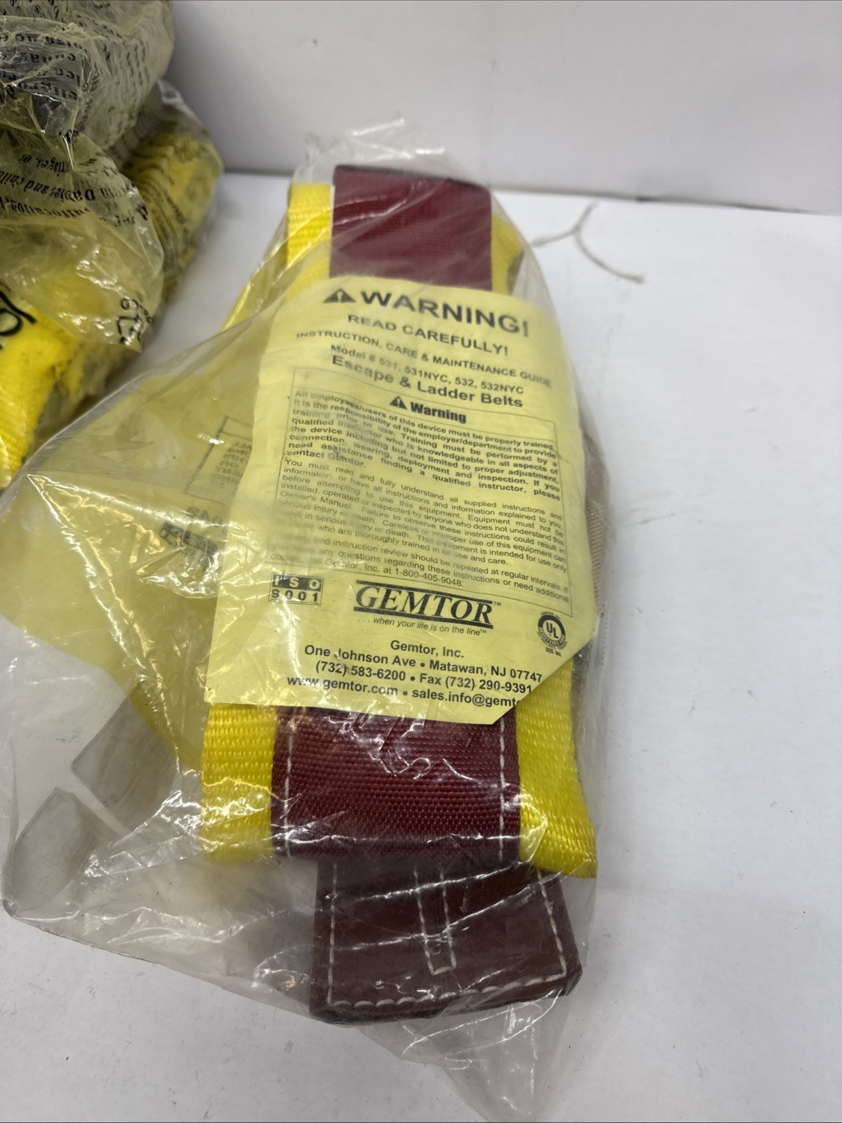 GEMTOR Fall Protection Pompier Ladder Escape Fire Rescue Belt SZ L 531-3 (04/21)