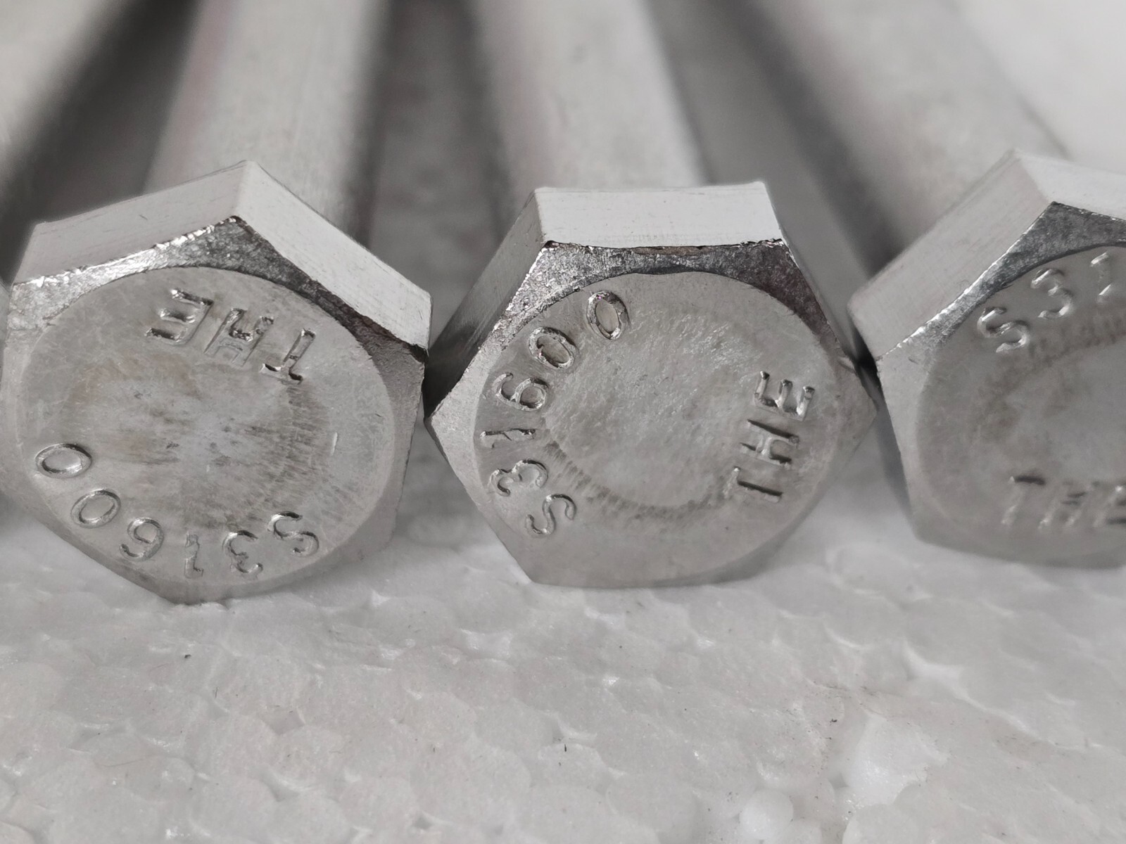 (5) 316 STAINLESS 1/2-13 X4 Hex Bolts Cap Screw Partially Threaded «BEST PRICE»