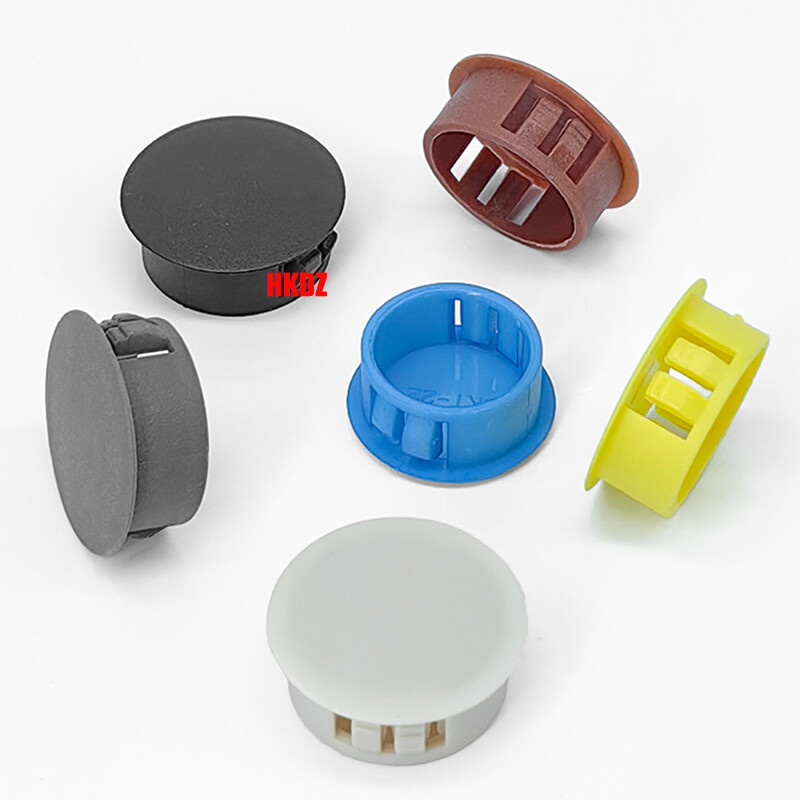 Black Round Plastic Hole Plug Blanking End Caps Pipe Tube Inserts Bungs 5mm~60mm