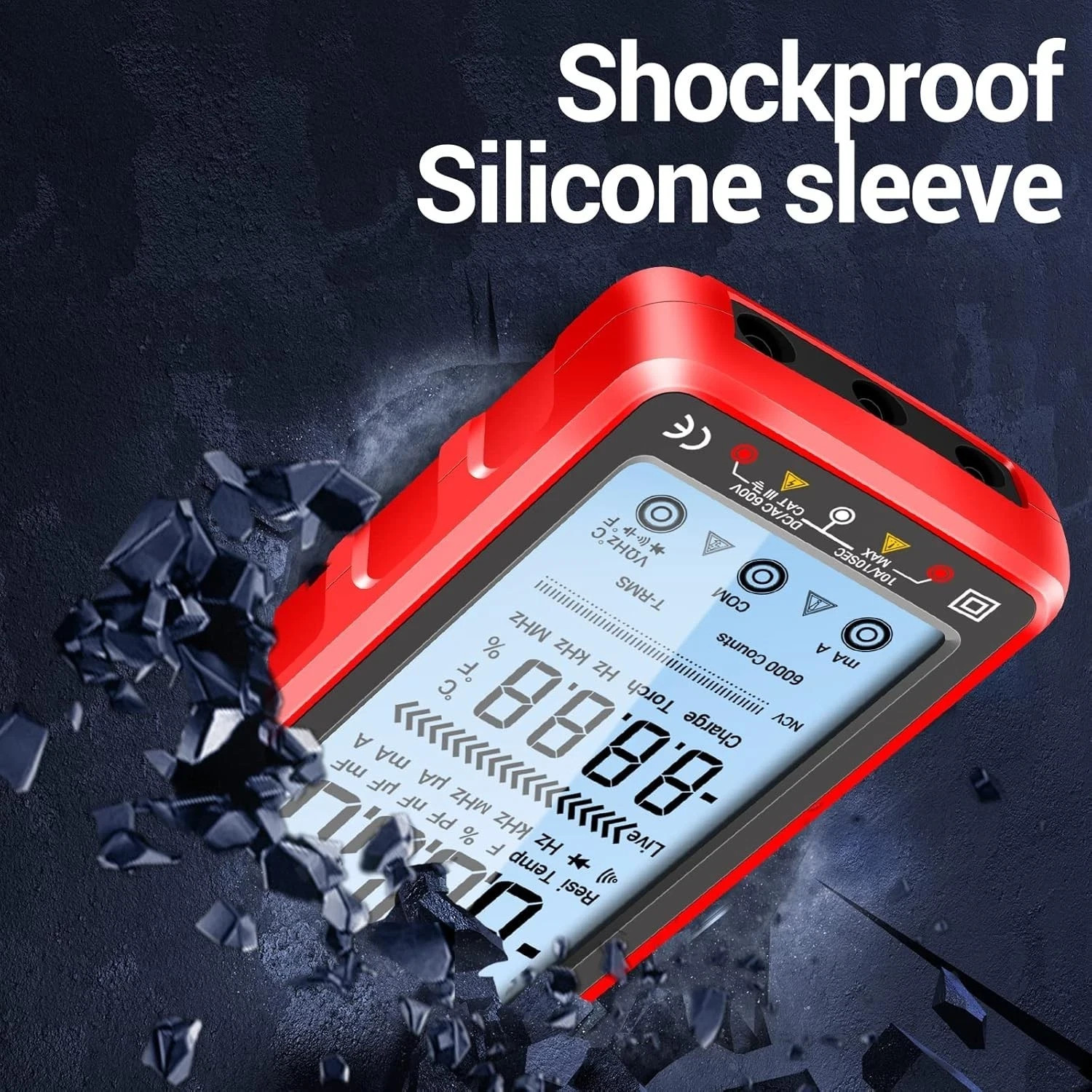 Digital Multimeter Tester Auto-Ranging TRMS 6000 Counts Voltmeter Smart Rech…