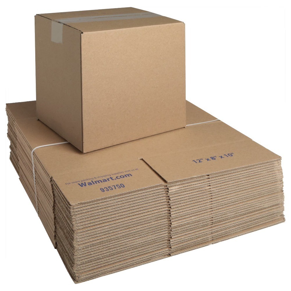 Recycled Corrugated Shipping Boxes 12x8x10 Inches Set of 30 Eco Friendly Moving