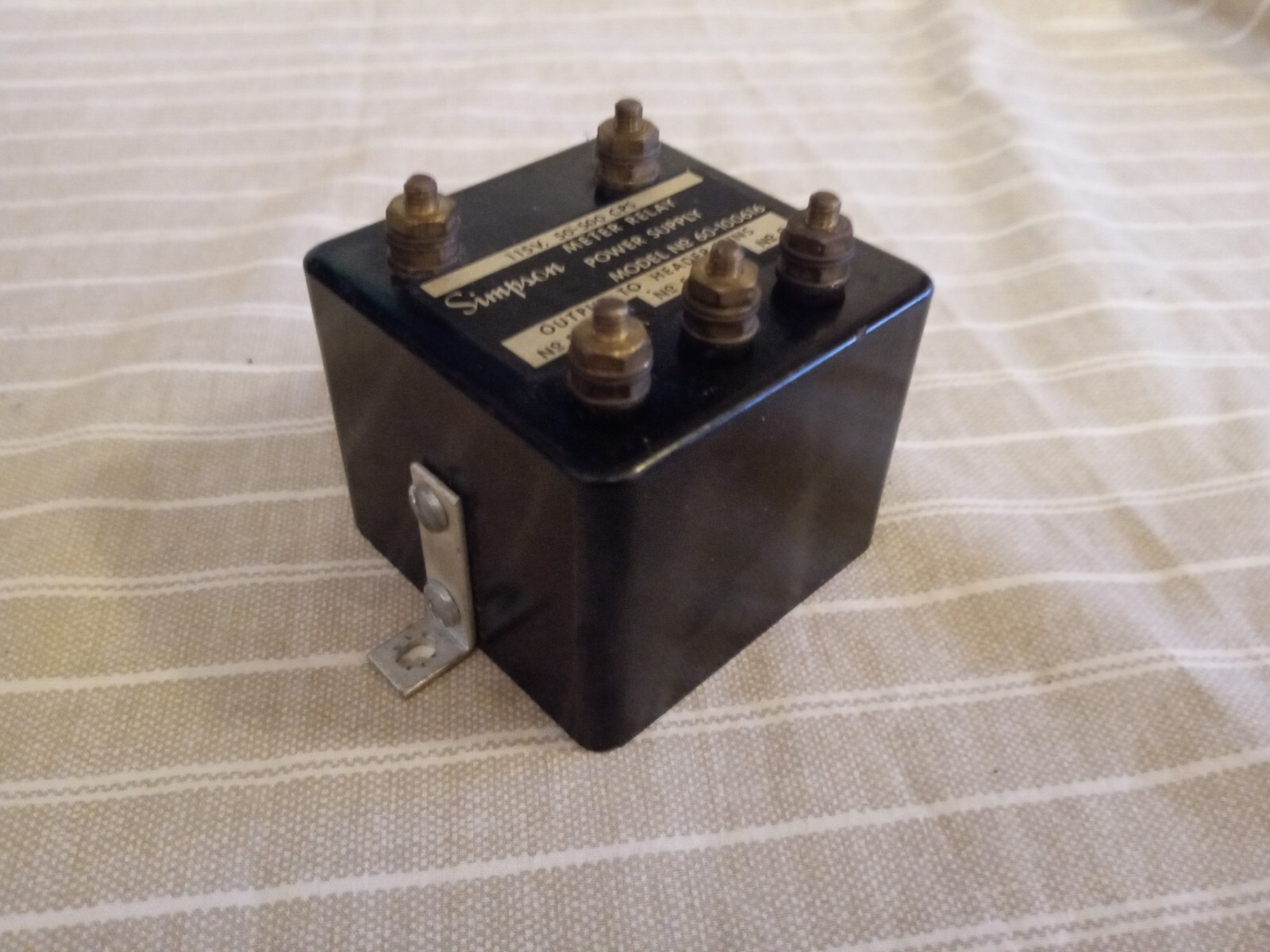 Vintage Simpson Meter Relay Power Supply 60-100616 115V 50-500Hz