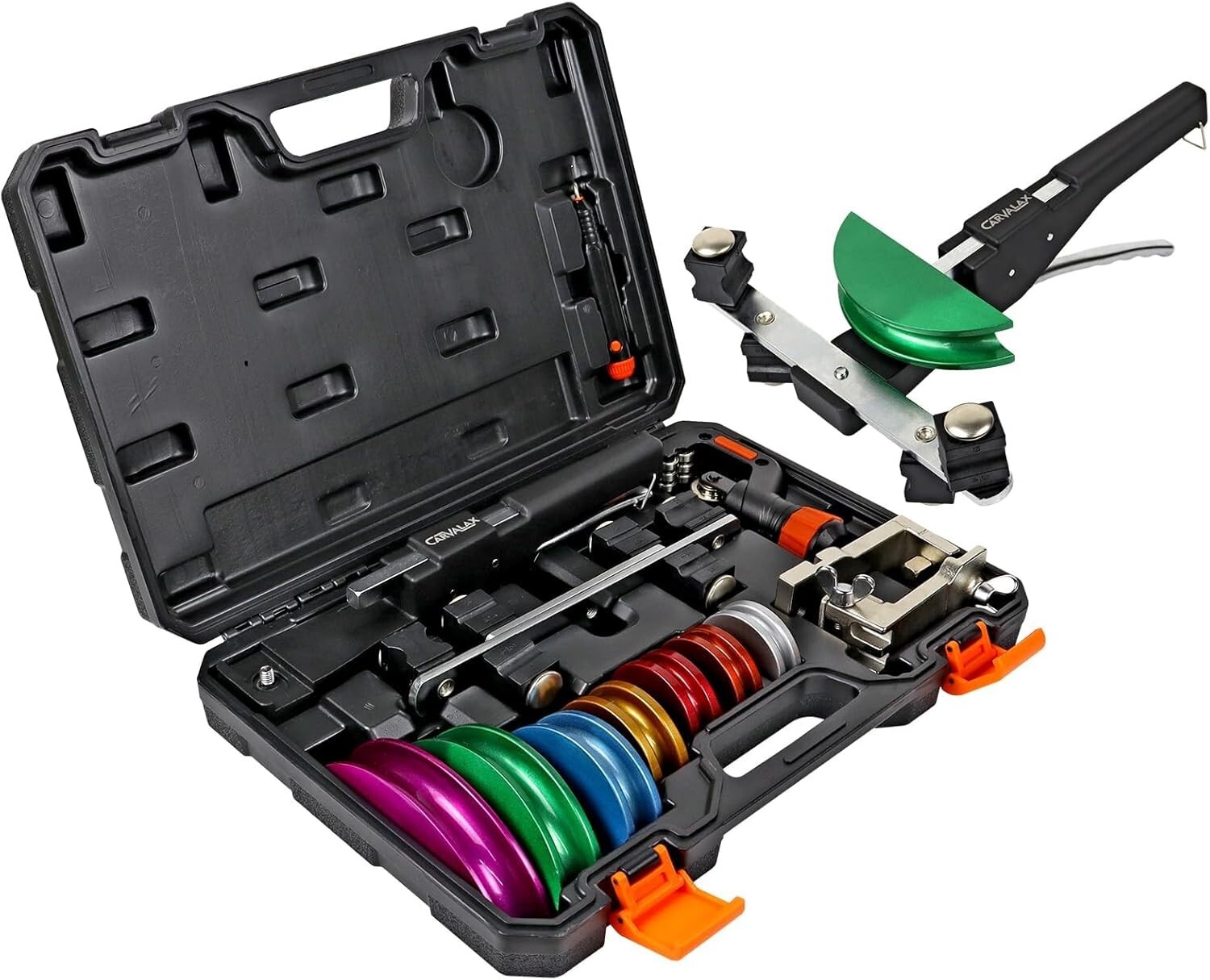 Versatile Hand-Powered Pipe Bending Kit – Compact and Durable with Storage Case