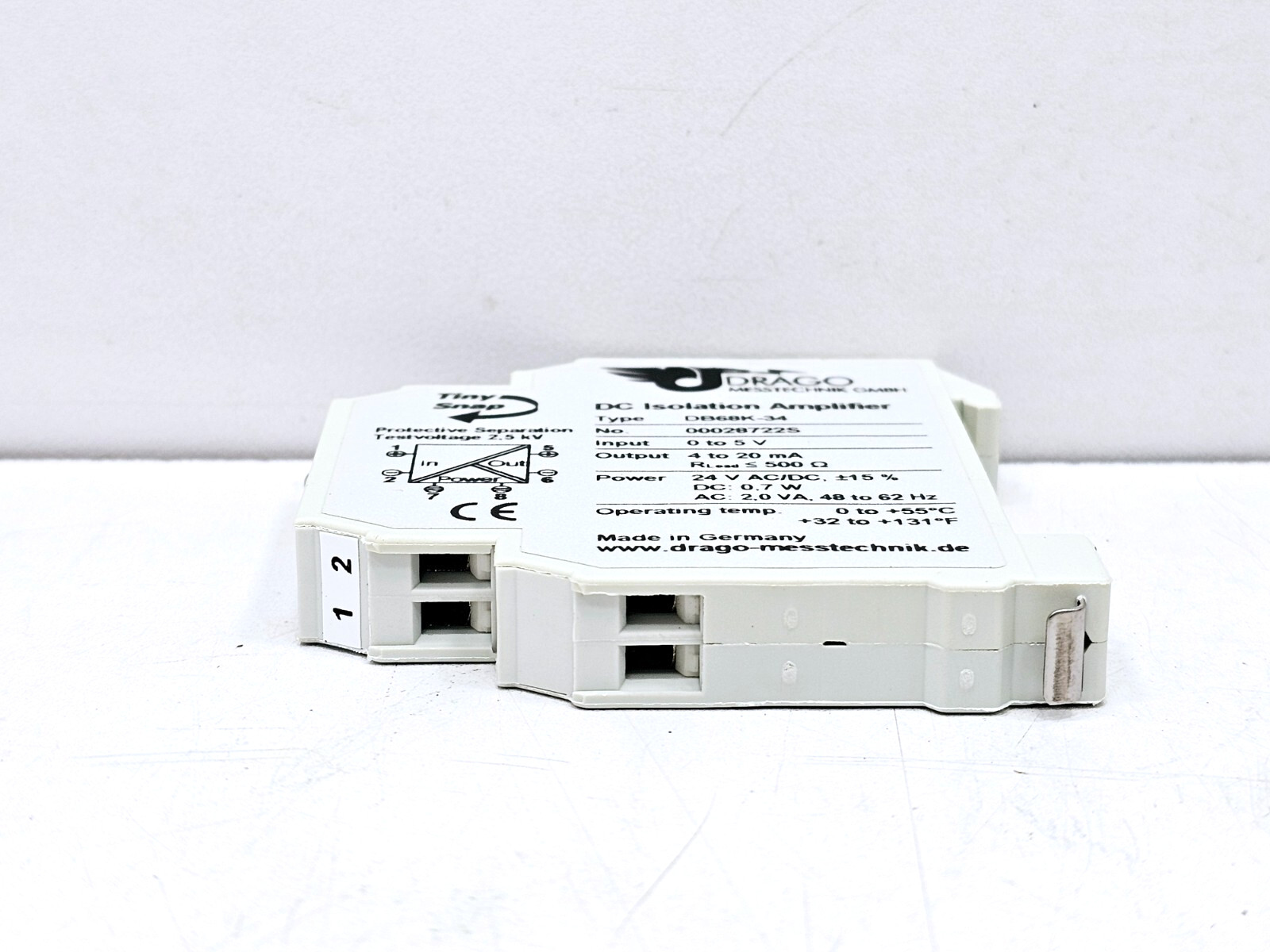 DB68K-34 DRAGO MESSTECHNIK DC ISOLATION AMPLIFIER