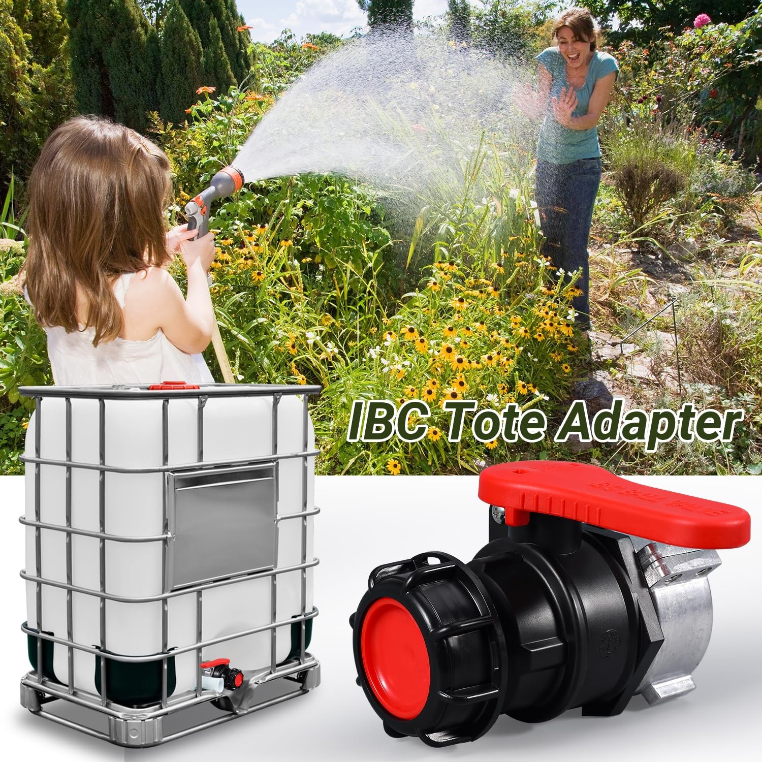 1 PC IBC Tote Valve 2.95″ Coarse Thread Tank Drain Ball Valve DN50 Fitting