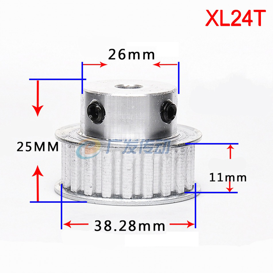 XL 10T-100T Timing Belt Pulley Synchronous Wheel Select Bore for 10mm Width Belt
