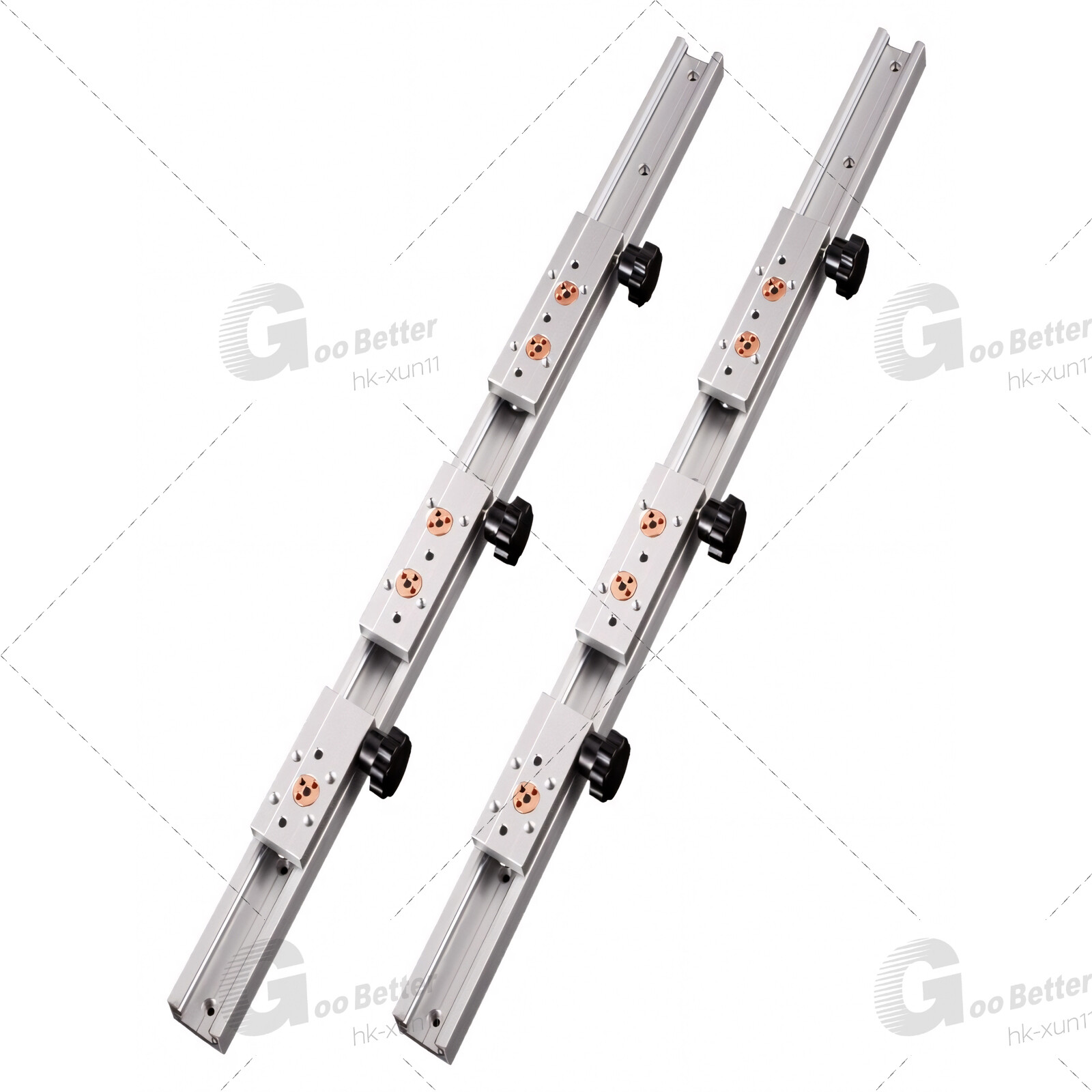 Built-In Dual-Axis Linear Rail Guide 500mm Lock Sliders SGB10-SGB35 3/4/5 Wheel