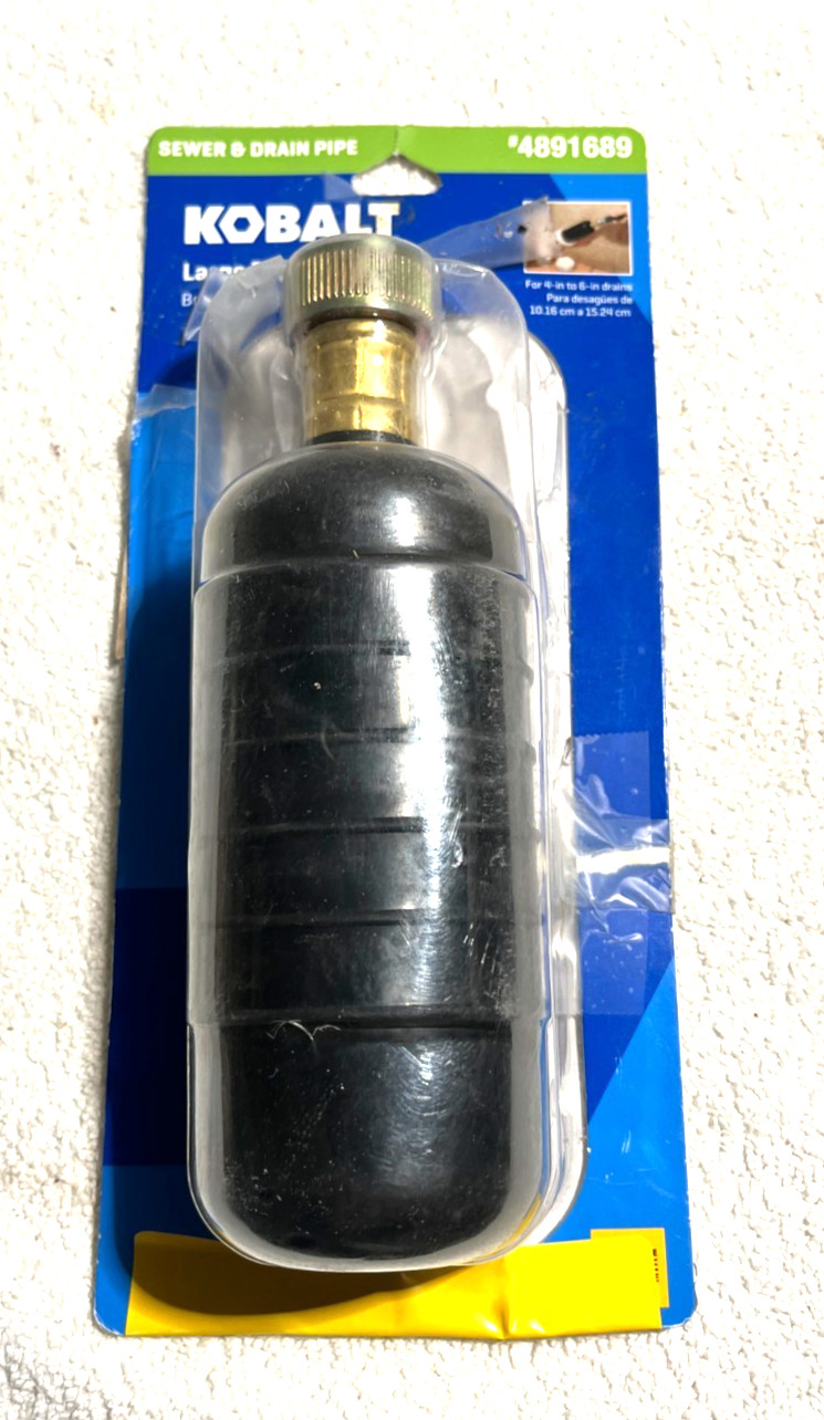 KOBALT Large Drain Pipe Sewer Unclogger Blockage Remover Water Bladder