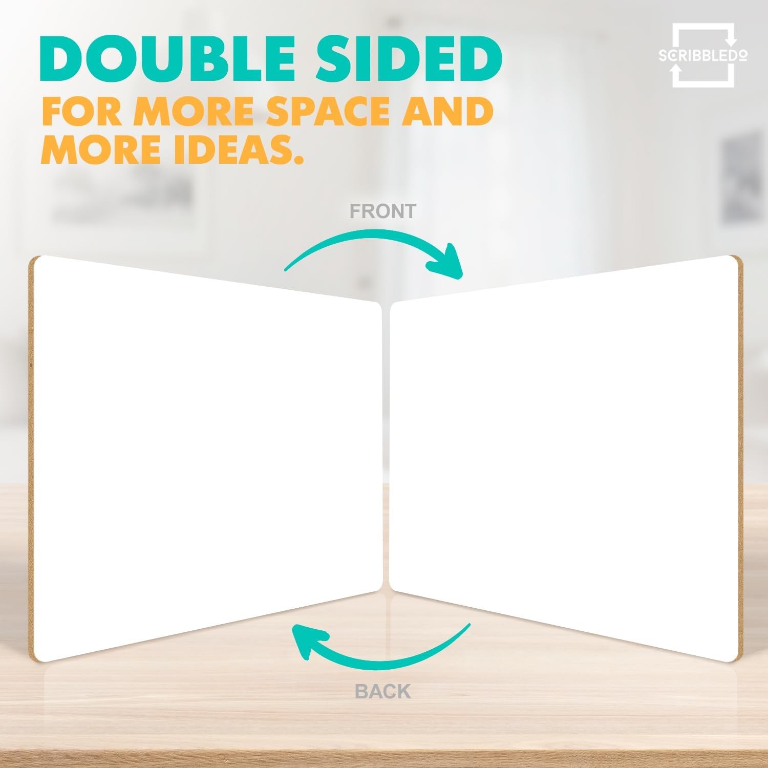 Small Dry Erase Boards 2 Pack 9×12 Double Sided Whiteboard | Double Sided