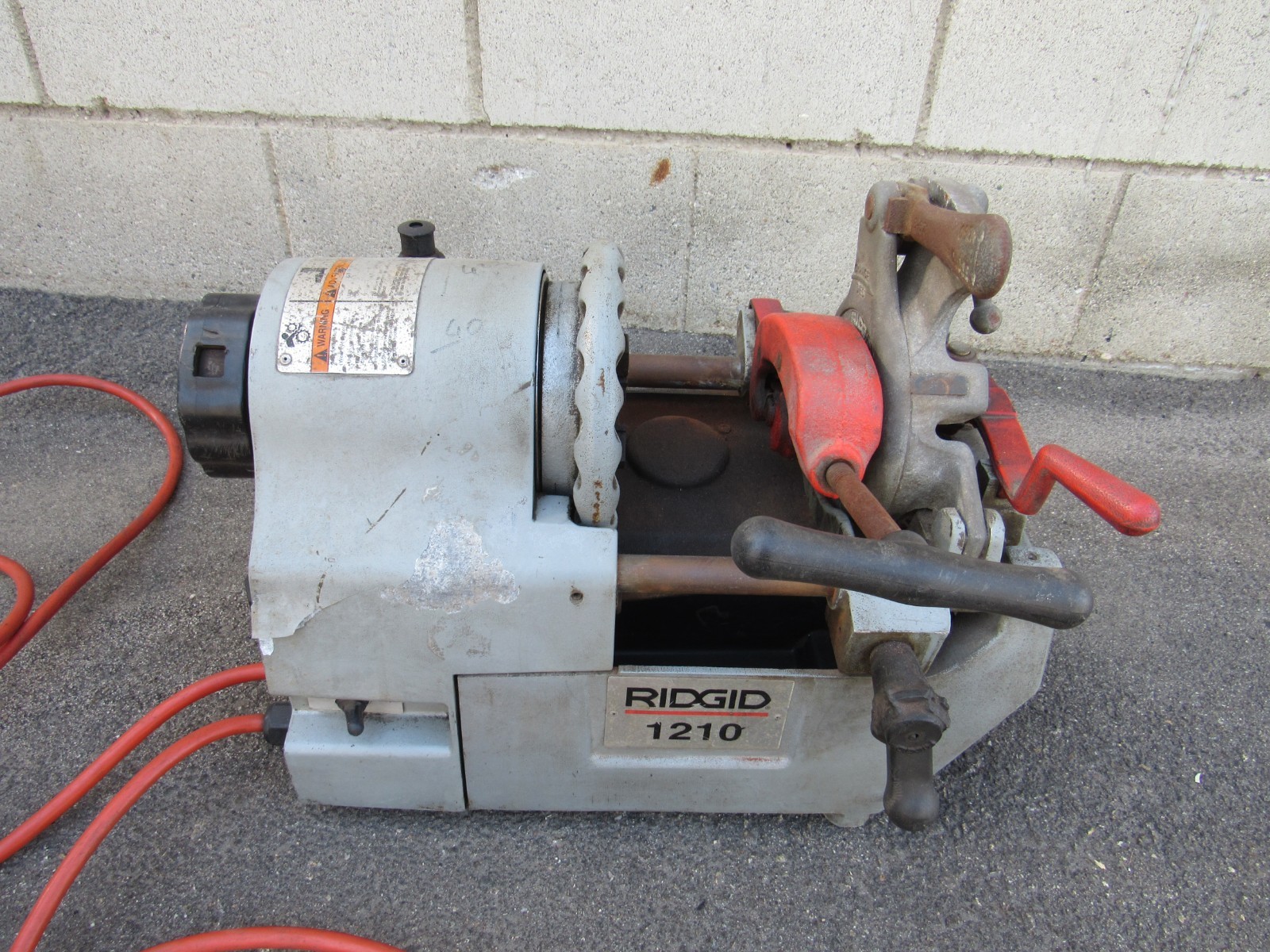 Ridgid 1210 Portable Pipe Threading Machine NPT Plumbing Repair Thread