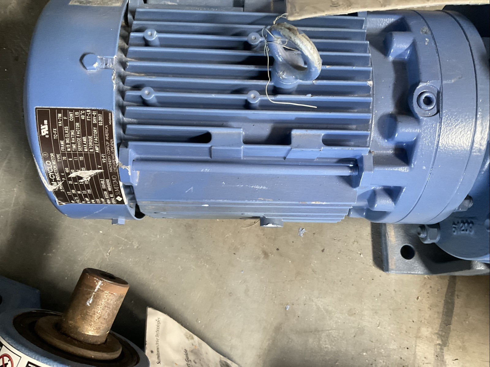SUMITOMO CNHM05-6120DB-AV-195 SPEED REDUCER GEARBOX/MOTOR