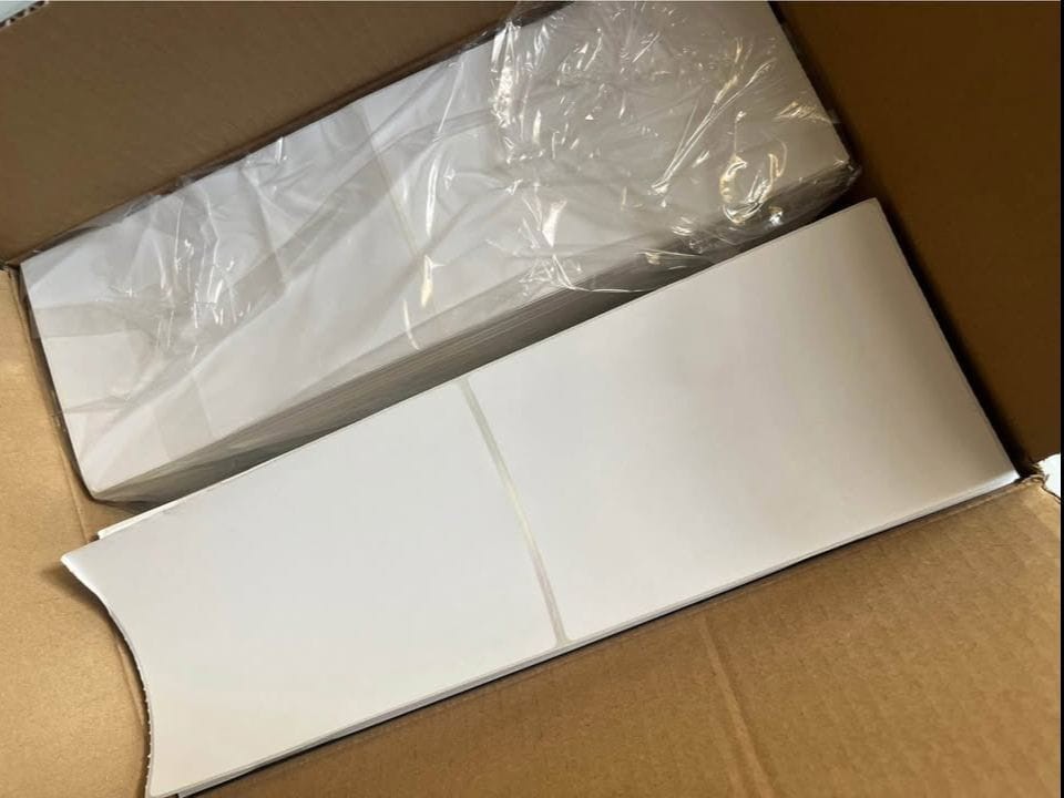6000 Fanfold Direct Thermal Shipping Labels 4×6 Perforated for Zebra and Rollo