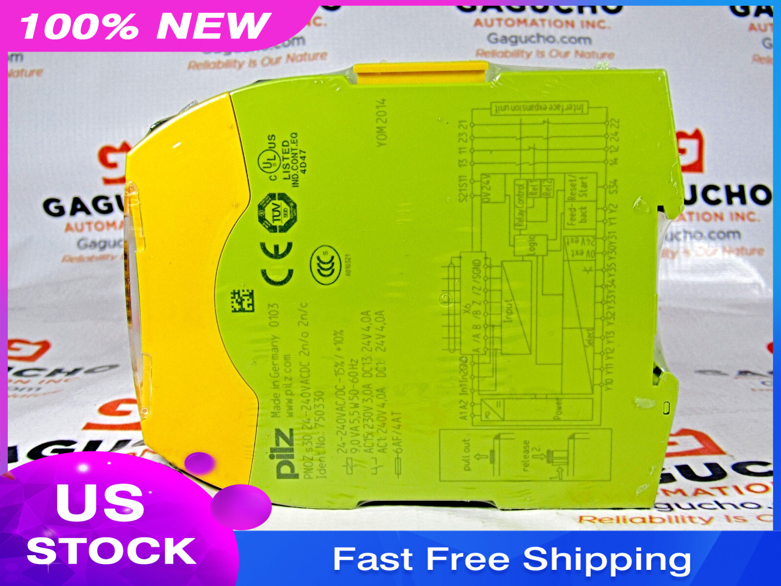 SEALED new PILZ 750330 / 750330 SAFETY RELAY SUP REV PNOZ S30 24-240 VAC DC