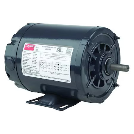 Dayton 20Cl65 Three-Phase General Purpose Motor, 1/3 Hp, 48 Frame, 230/460V Ac