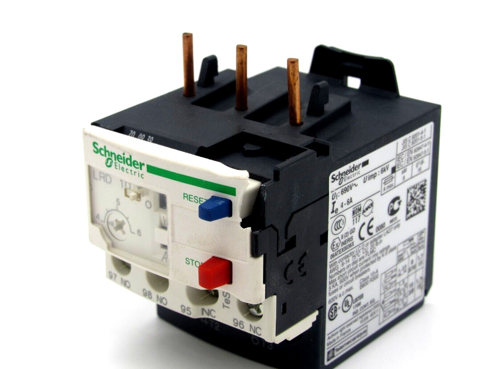NEW SCHNEIDER ELECTRIC LRD-10 THERMAL OVERLOAD RELAY LRD10