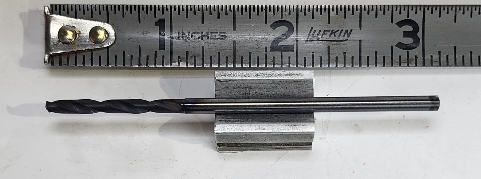 2.89mm / .114″ x 1″ DOC 3″ OAL Coolant Thru Carbide Drill Regrind M.A. Ford