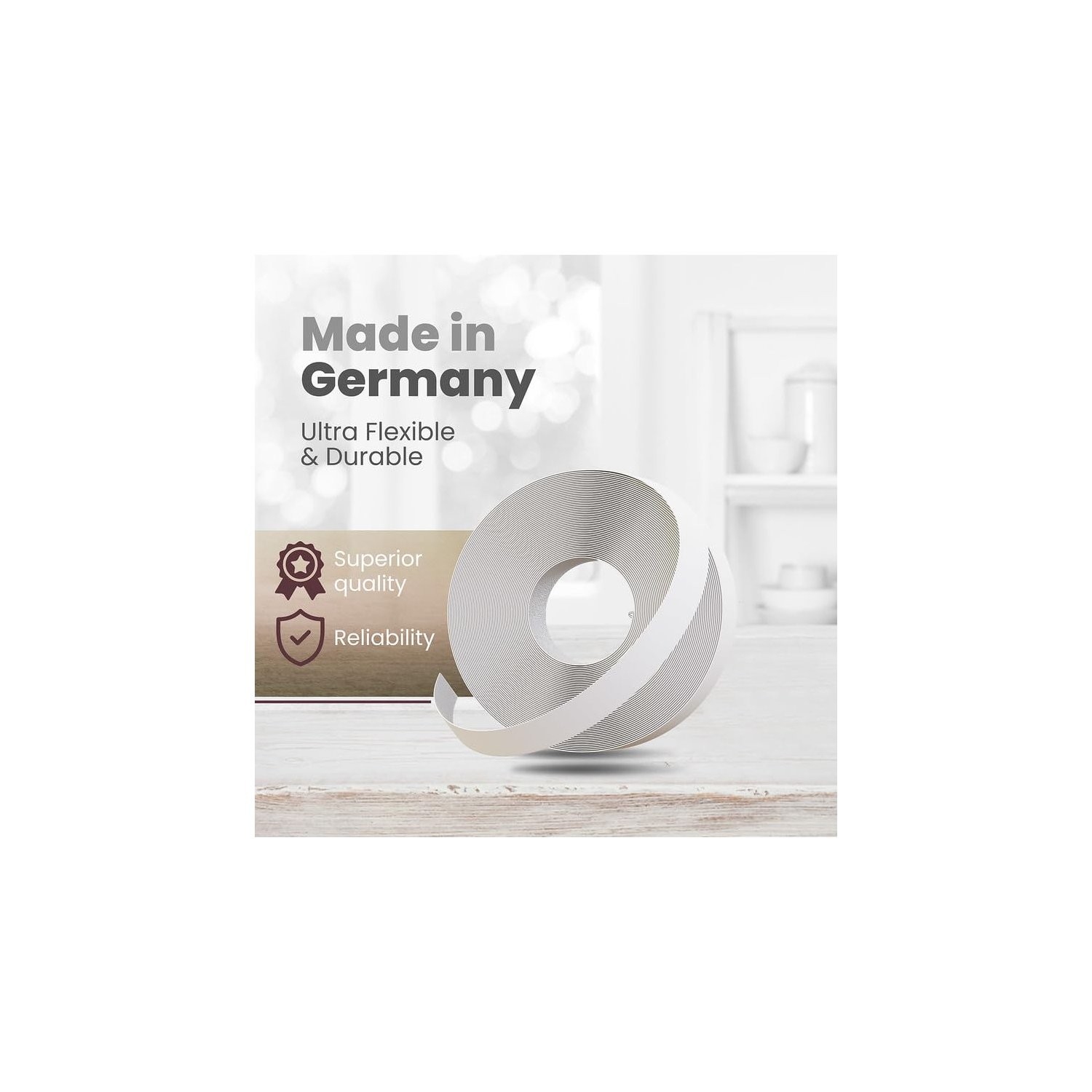 Durable White Melamine Edge Banding Roll 7/8 Inch X 250 Ft for DIY Projects