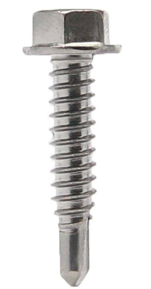 200 Pcs Self Drilling /Tapping Sheet Metal Screws Hex-Washer Head Assortment SAE