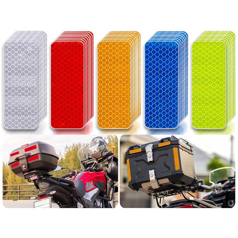 Reflective Tape 50PCS Waterproof Safety Stickers Vehicles Bikes Helmets New