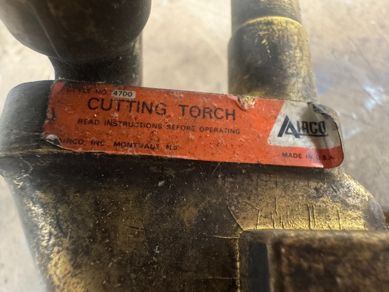 Airco Model 4700 Long Barrel Machine Cutting Torch/Pipe Beveler