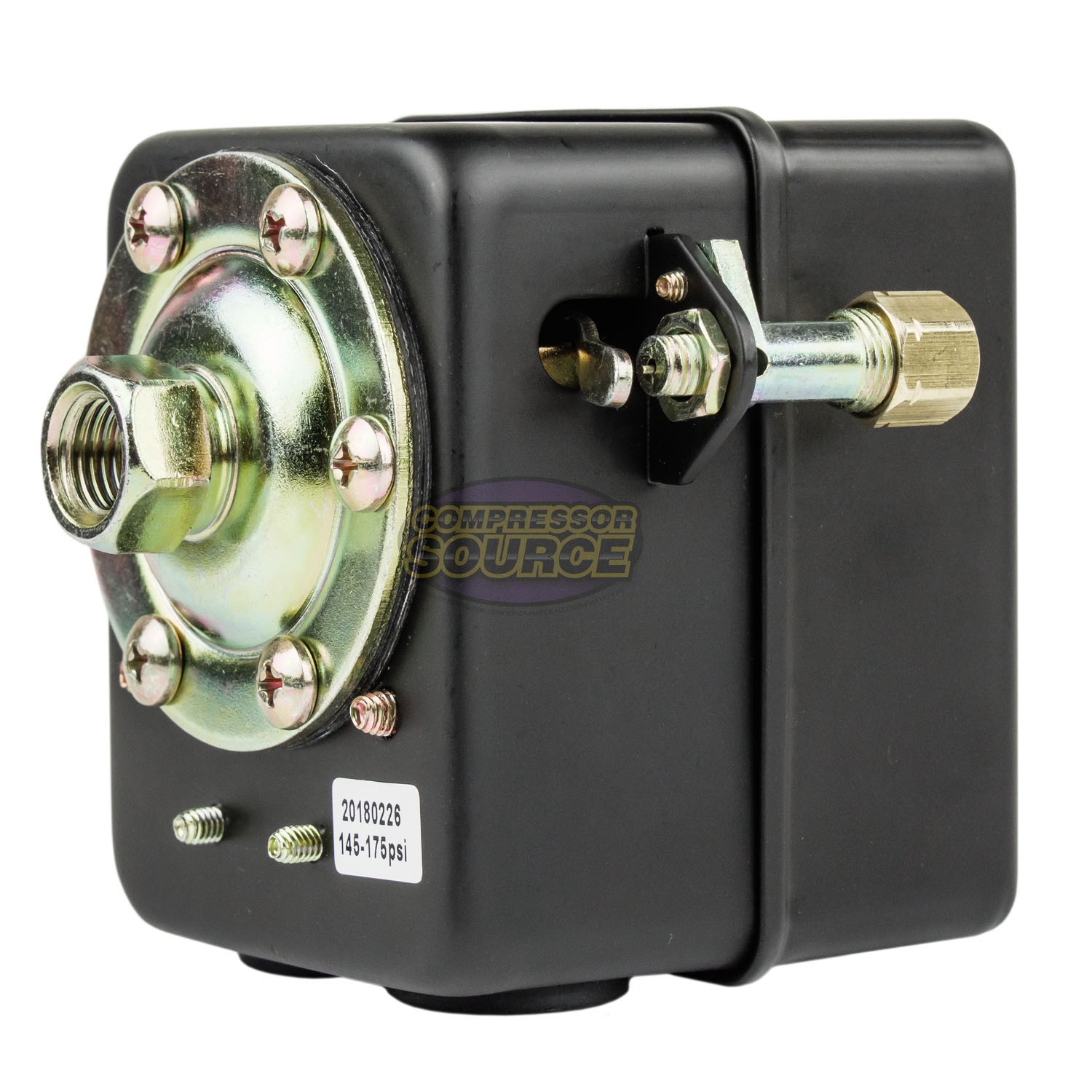 22 Amp 145-175 PSI Air Compressor Pressure Switch Control w/ All Metal Housing