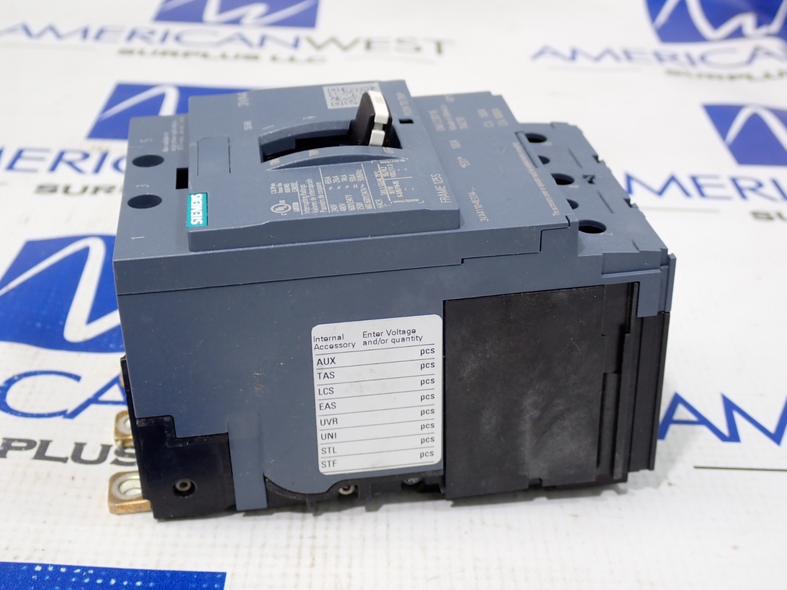 Siemens 3VA4 Circuit Breaker 3VA4110-4ED34-0AA0 100A 3P 25kA @ 480VAC – TESTED