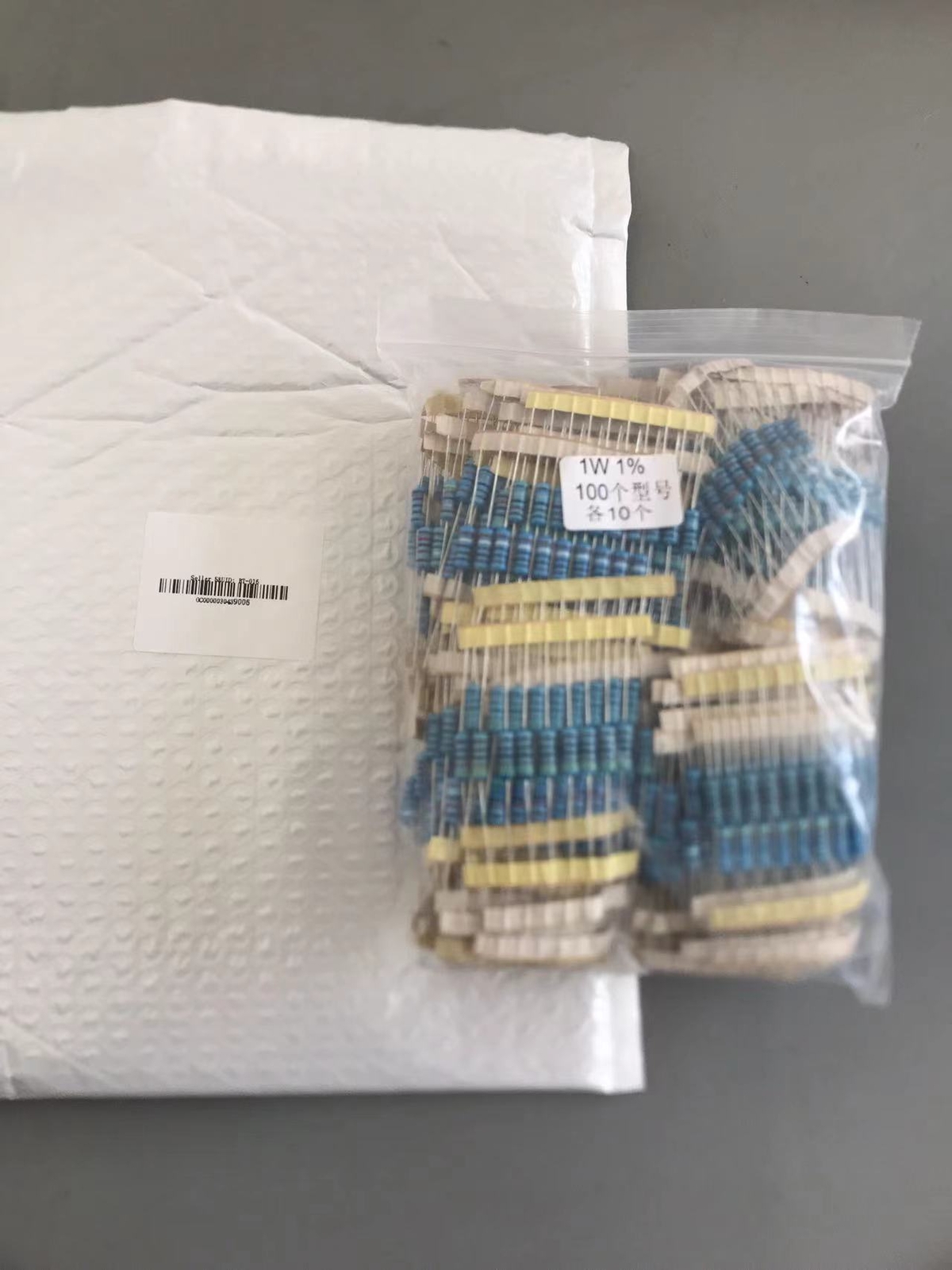 1000pcs 100 Values 1W 1% Metal Film Resistor Assortment Kit 1Ω- 1MOhm