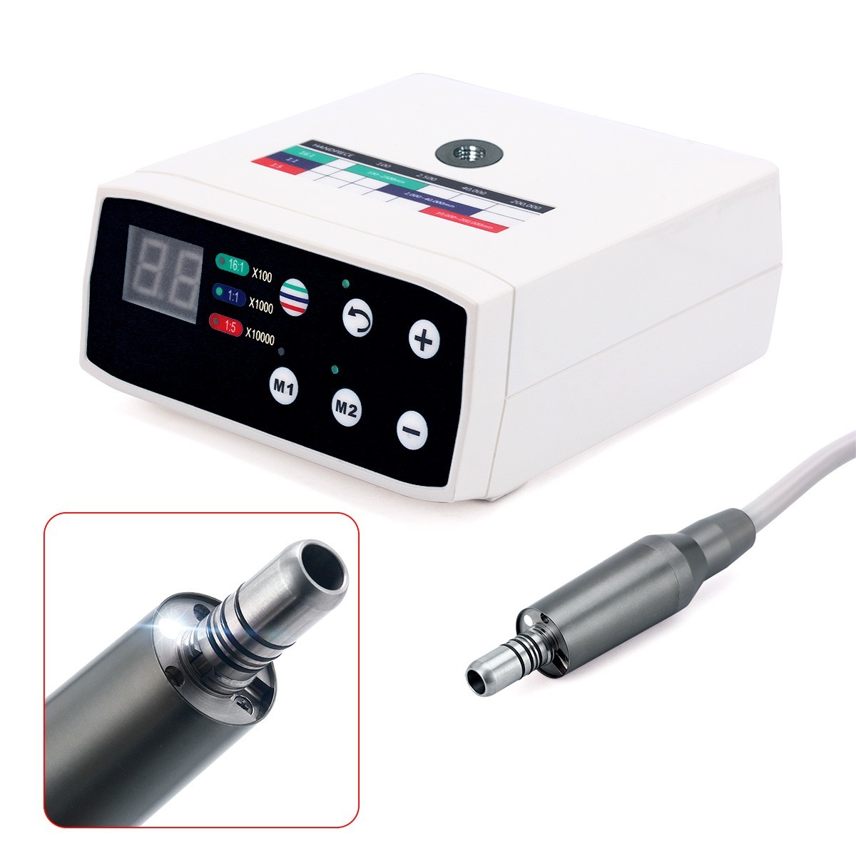 Dental LED Brushless Electric Micro Motor/Fiber Optic Handpiece Fit for NSK