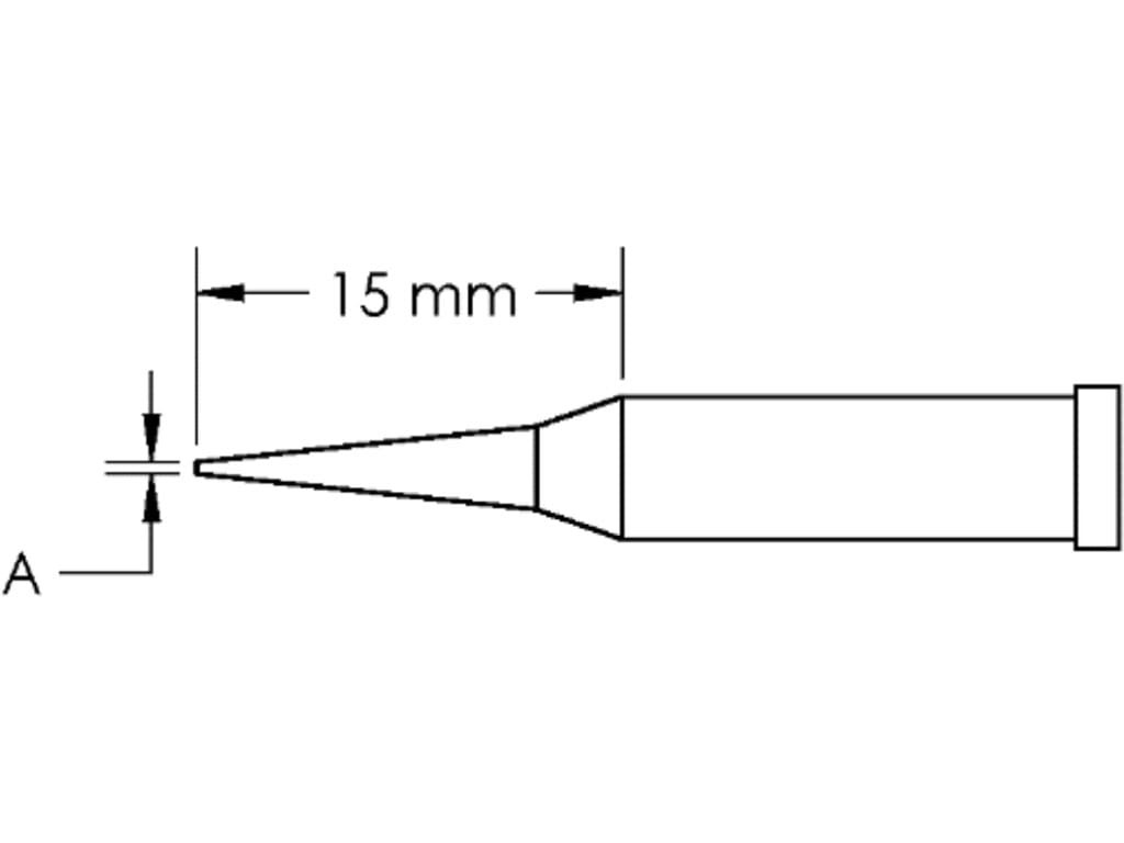 Metcal GT4-CN1502A-PK – GT Tip, T4, Conical, Sharp, ( X L) 0.2 x 15.0mm, 10