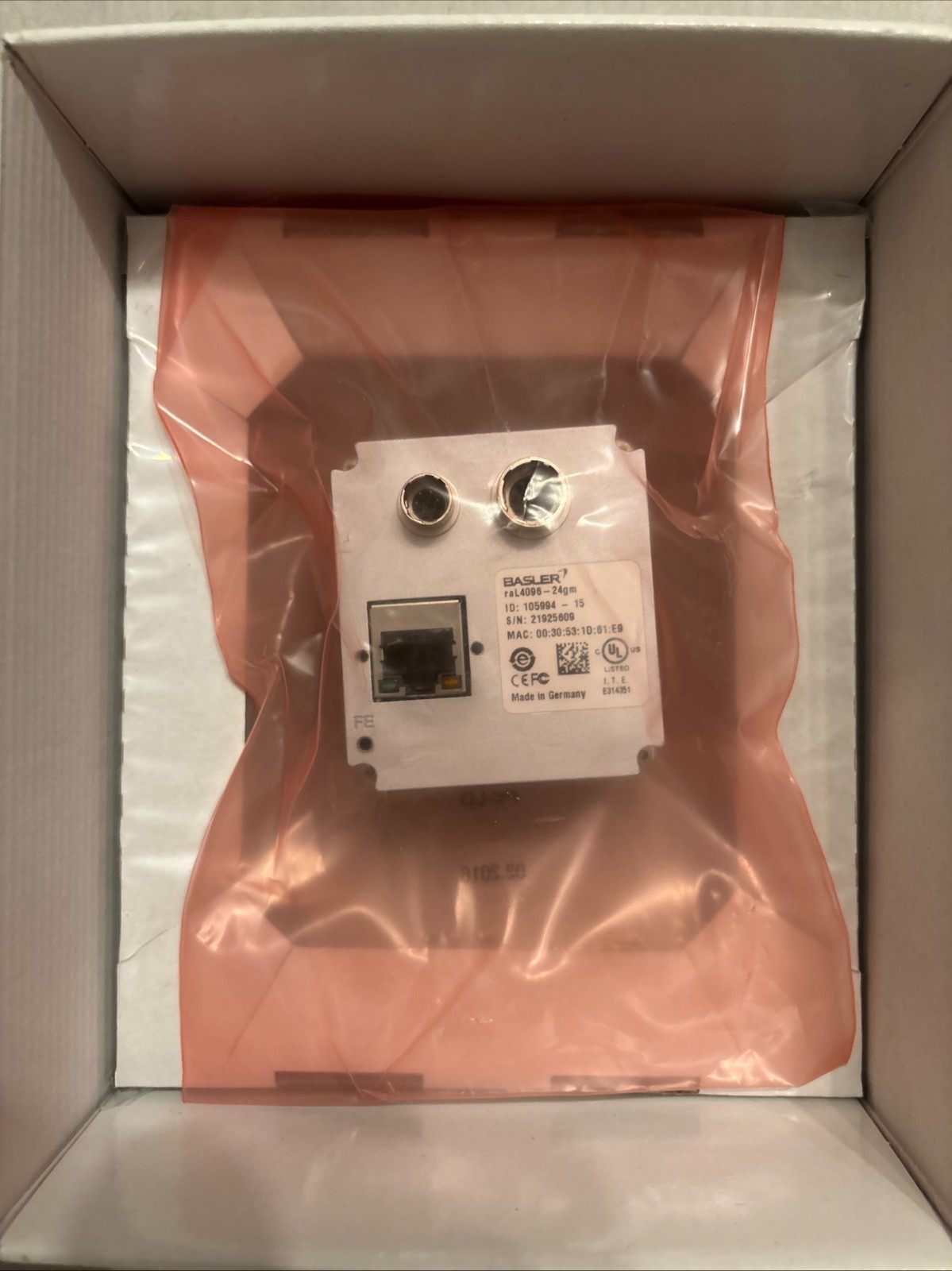 Basler raL4096-24gm Industrial Camera