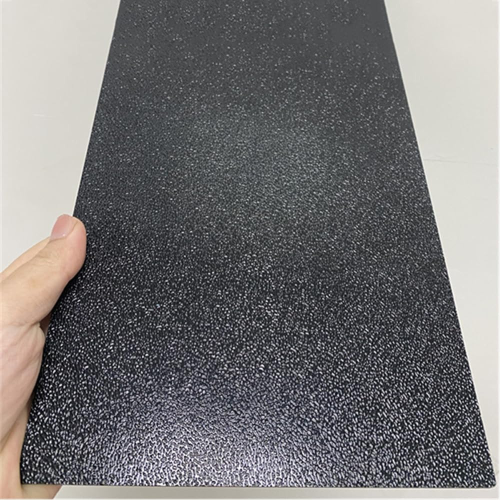 Pack of 2 ABS Plastic Sheet, Black Plastic Sheet 8″ x 12″ x 1/8″ Thick (3mm)