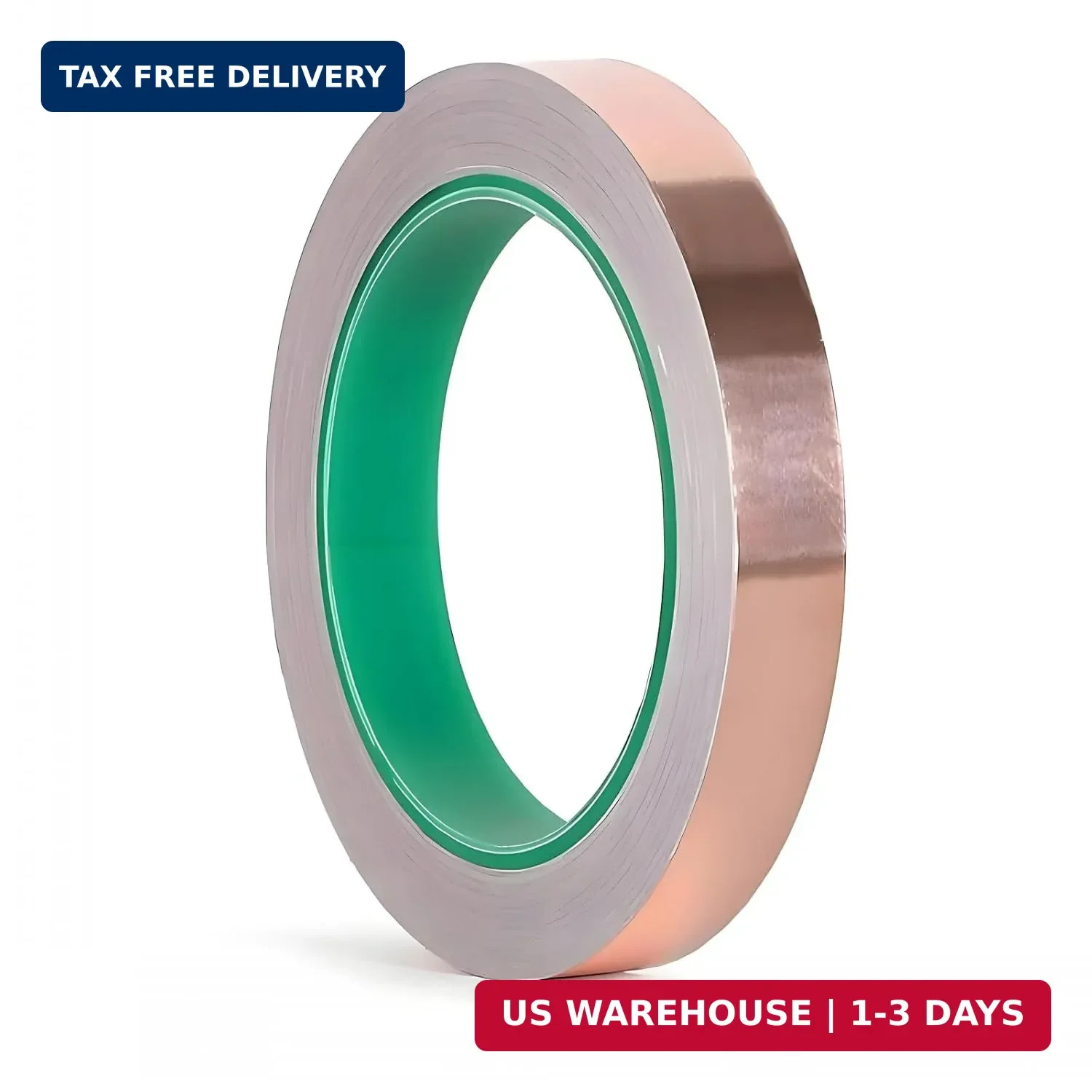 Conductive Copper Foil Tape 1/2inch X 50Feet Flashing Metal Adhesive Tape for EM