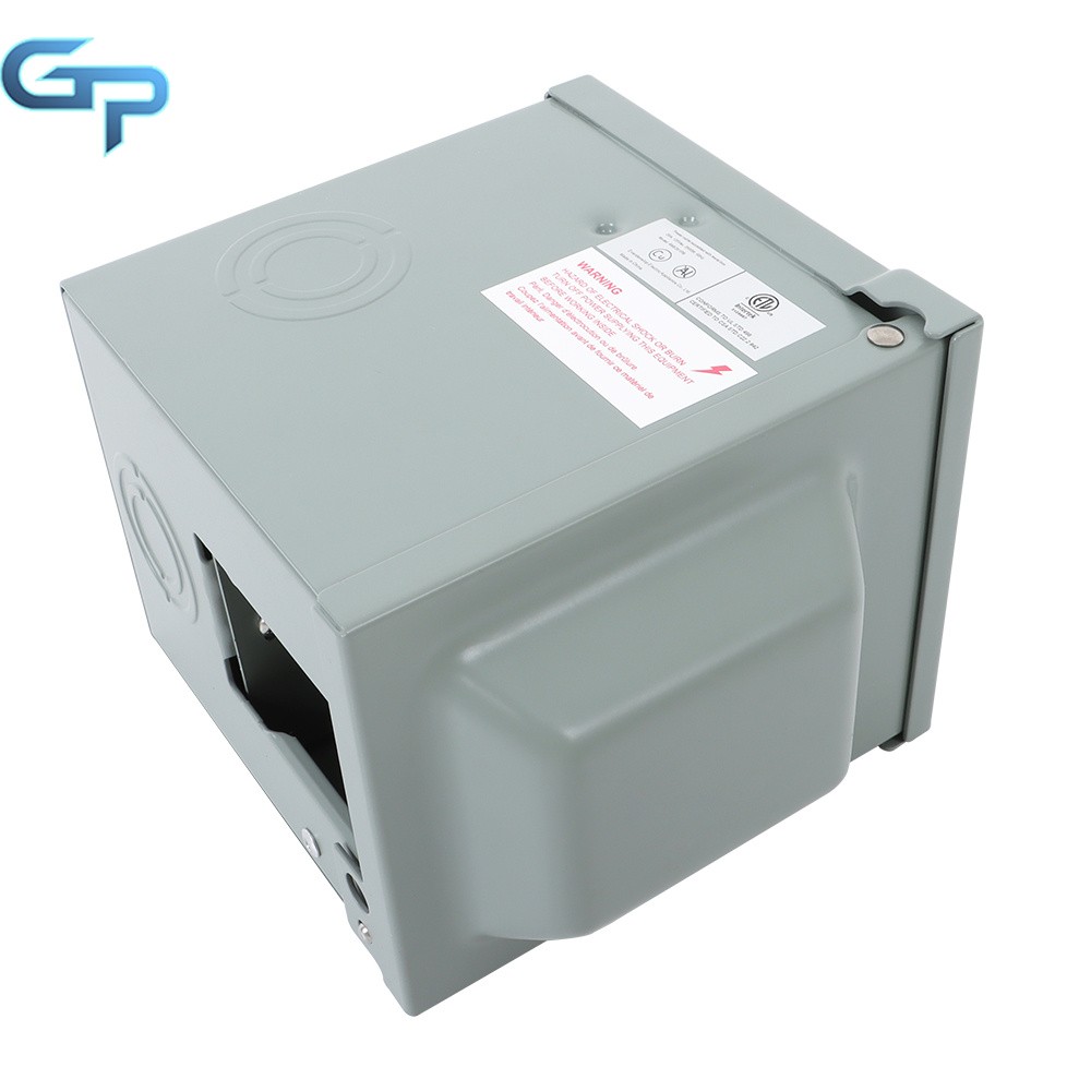 Outdoor Electrical Outlet Box Dual 20Amp GFCI Receptacle Weatherproof 3R Cover