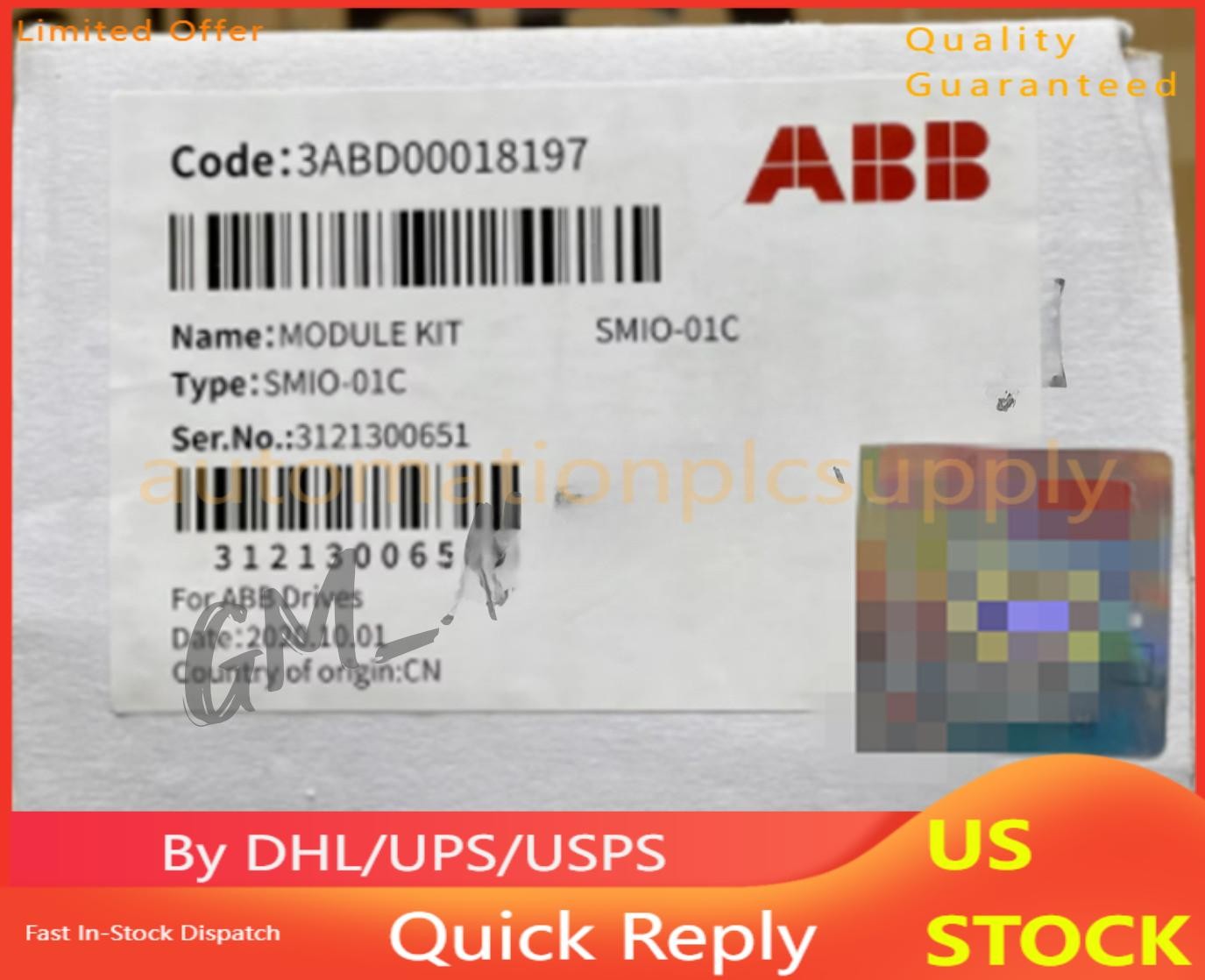 SMIO-01C ABB inverter IO CPU ACS510 control board interface board No Keypad