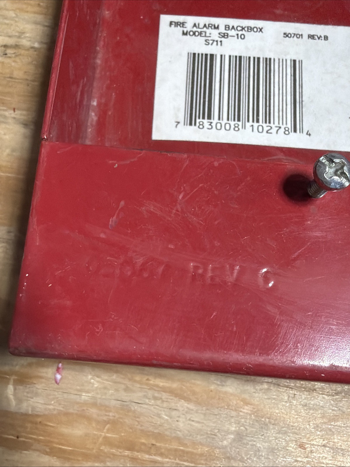 FIRE-LITE ALARMS MODEL SB-10 FIRE ALARM BACK BOX AS SHOWN Lot Of 2