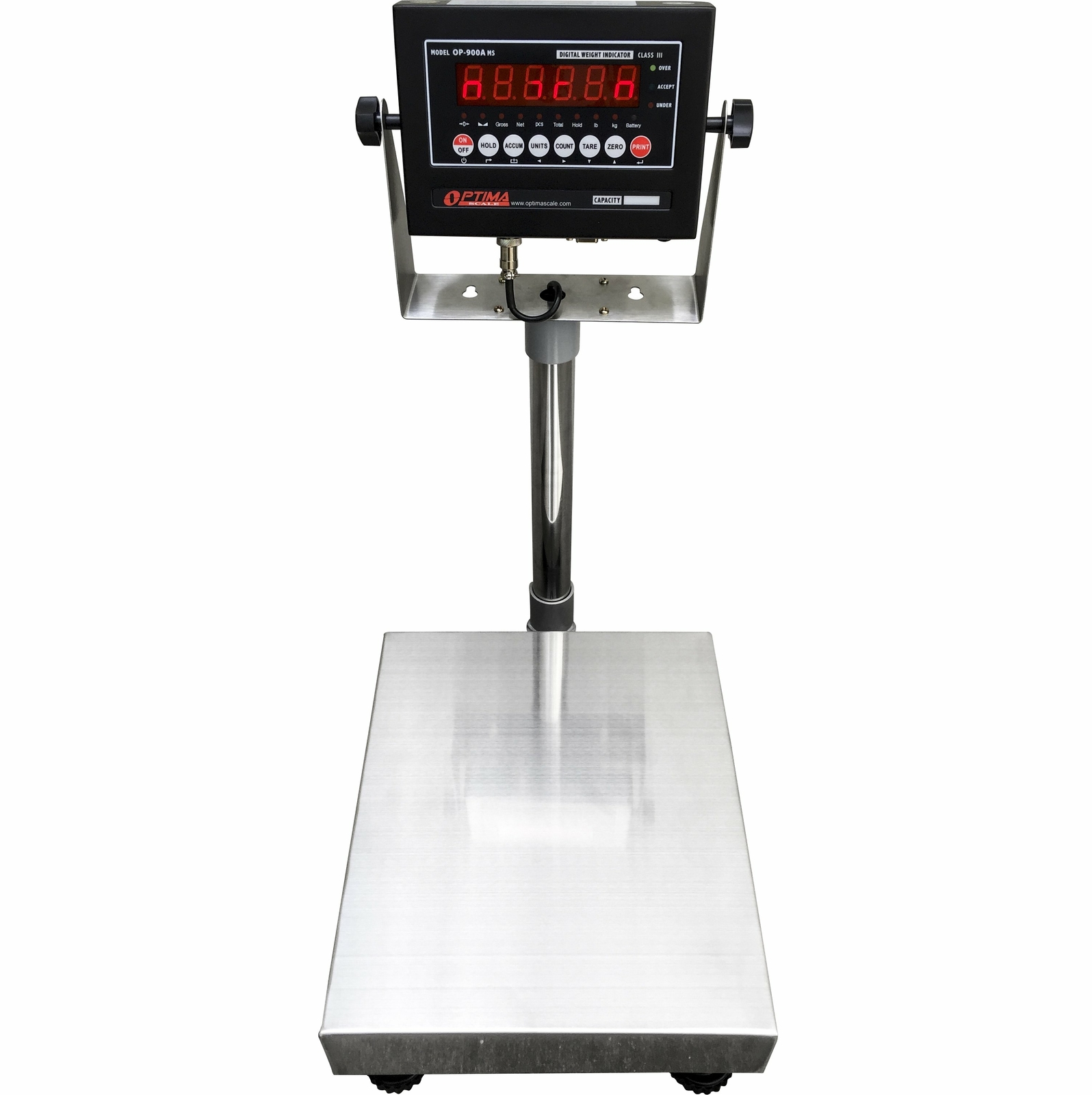 Ntep (20”x20”) Legal for Trade Stainless Steel Bench Scale 500 Lb x 0.1 Lb