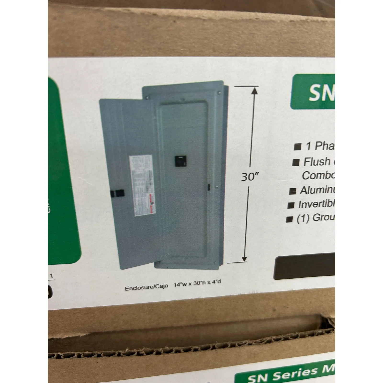 New Siemens 200A 30 Space 48 Circuit Main Breaker Indoor Electric Load Panel