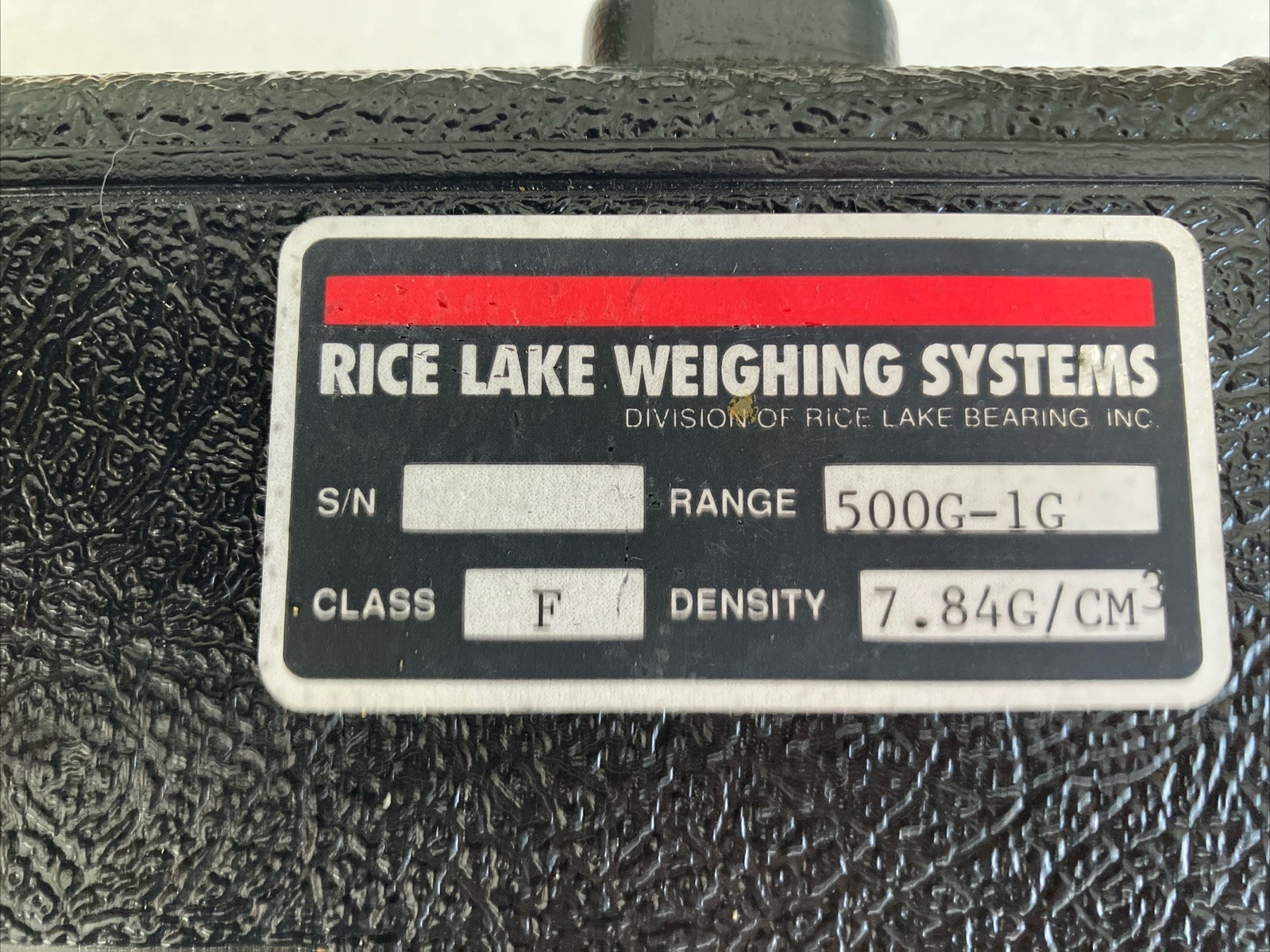 Rice Lake Weight Set 1 gram to 500 grams , 12 pcs, ASTM E617-23,