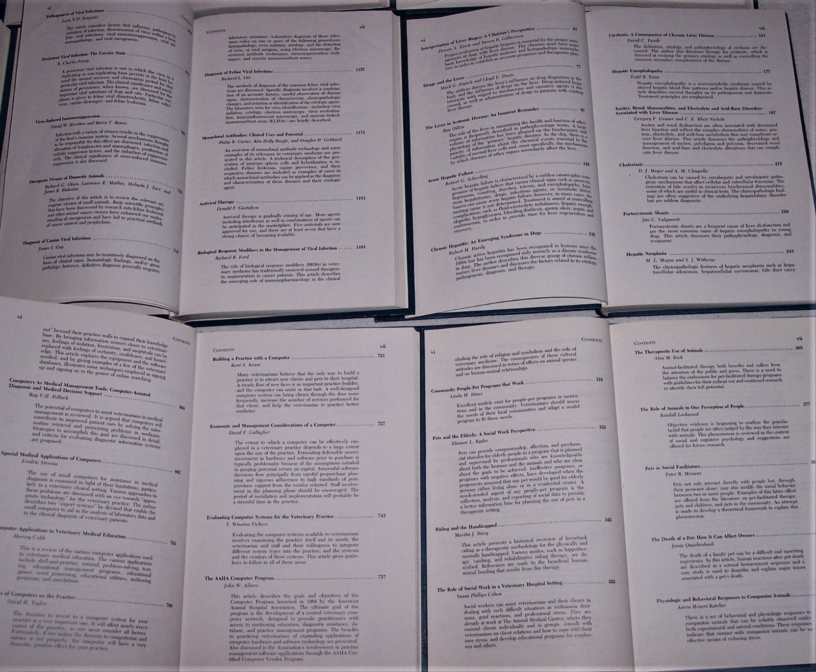 Veterinary Clinics of America Book G5 LOT of 8 Sm Animal 1985-87 As-Is Sale READ