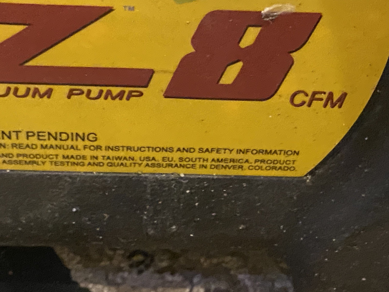 Appion Tez 8 CFM Two-Stage Vacuum Pump SAME DAY SHIPPING NICE UNIT