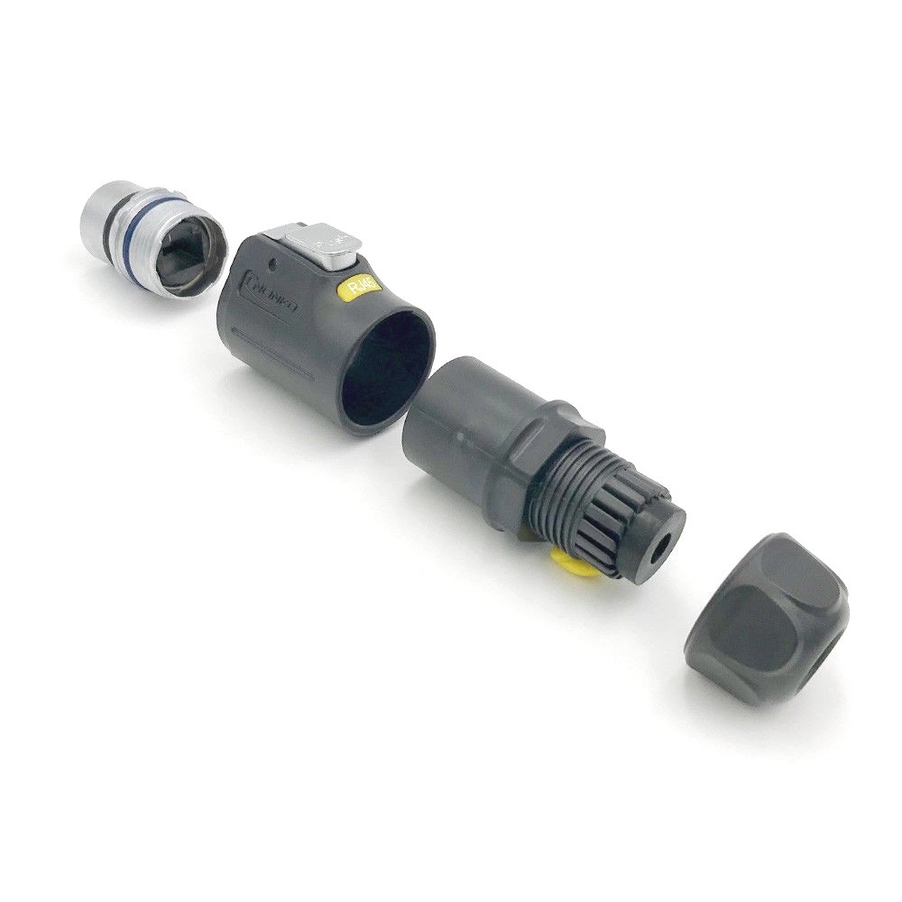 CNLINKO Ethernet Circular Connector RJ45 Plug & Socket Outdoor Waterproof IP67