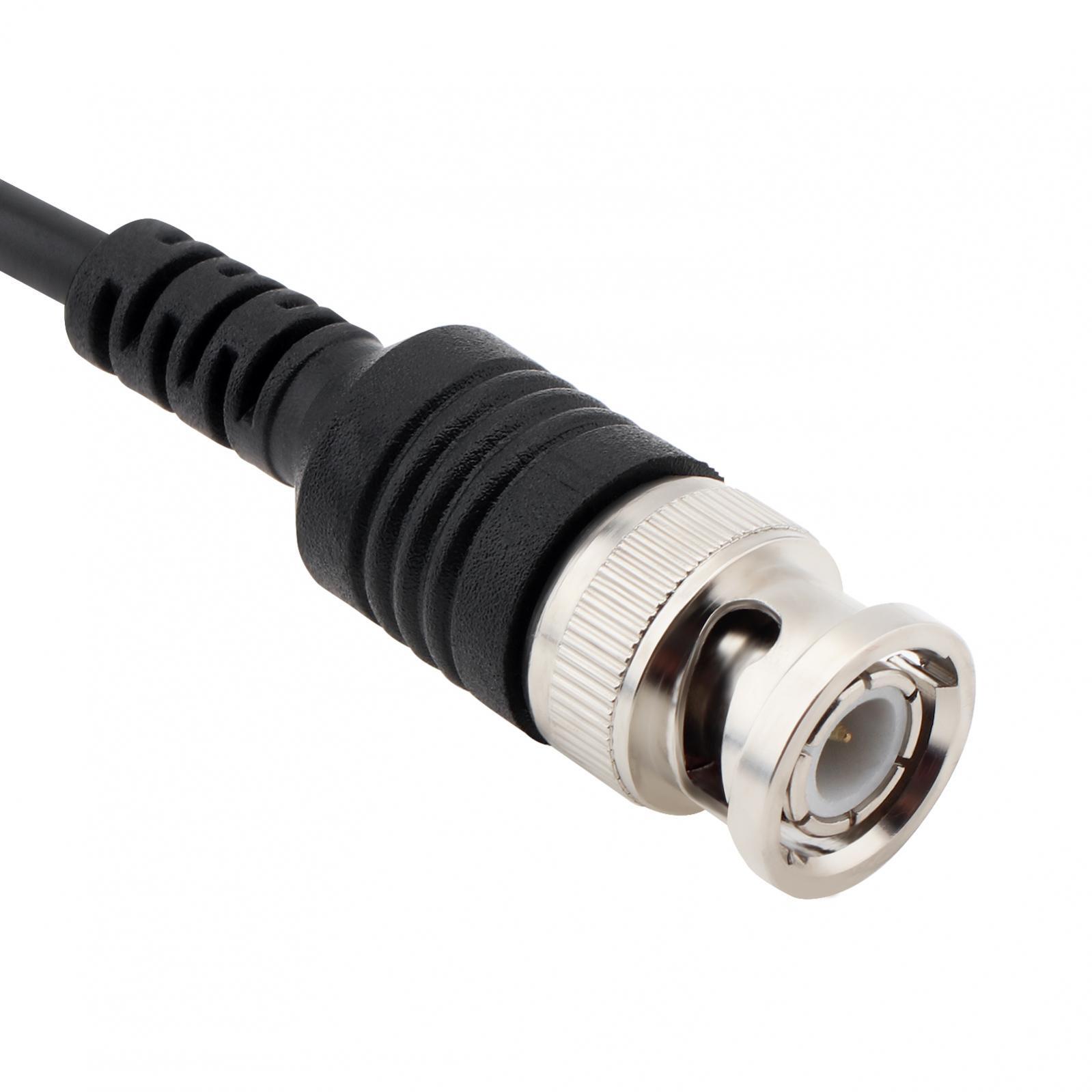 2 Pack BNC Male Plug Q9 to Dual Alligator Clip Test Leads Probe Coaxial Cable
