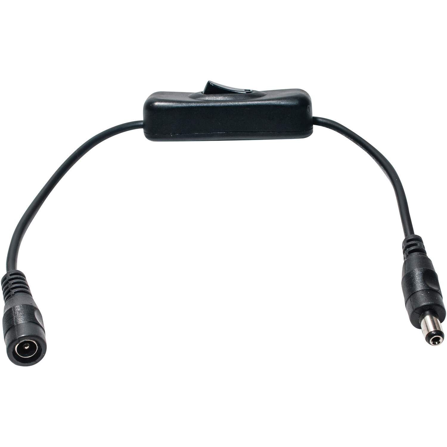 Inline DC Power Switch with 5.5mm x 2.1mm Barrel Connectors for LED Strip Light