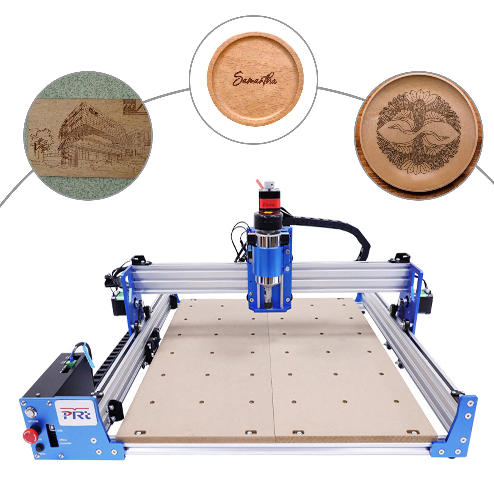 Industrial 3-Axis 4040 Wood Carving Milling CNC Router Engraver Cutting Machine