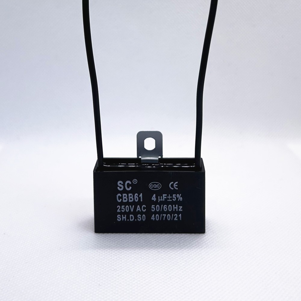CBB61 250V Capacitor 2 wires 2/3/3.5/4/5/5.5/6/6.5/7/8/9/10/12/15/18/20/25/30 UF