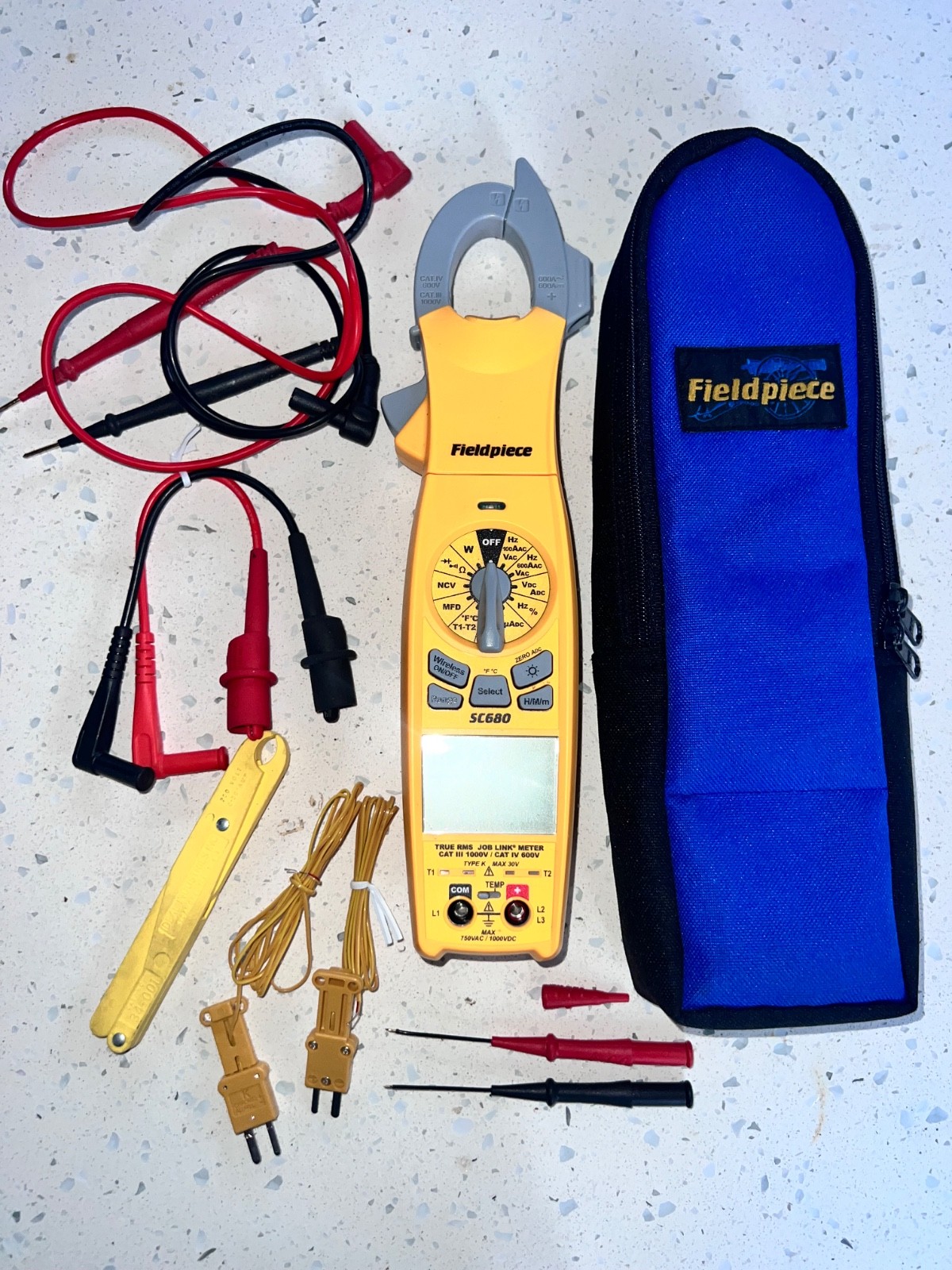 Fieldpiece SC680 True-RMS Wireless AC Clamp Multimeter CAT III 1000v CAT IV 600v